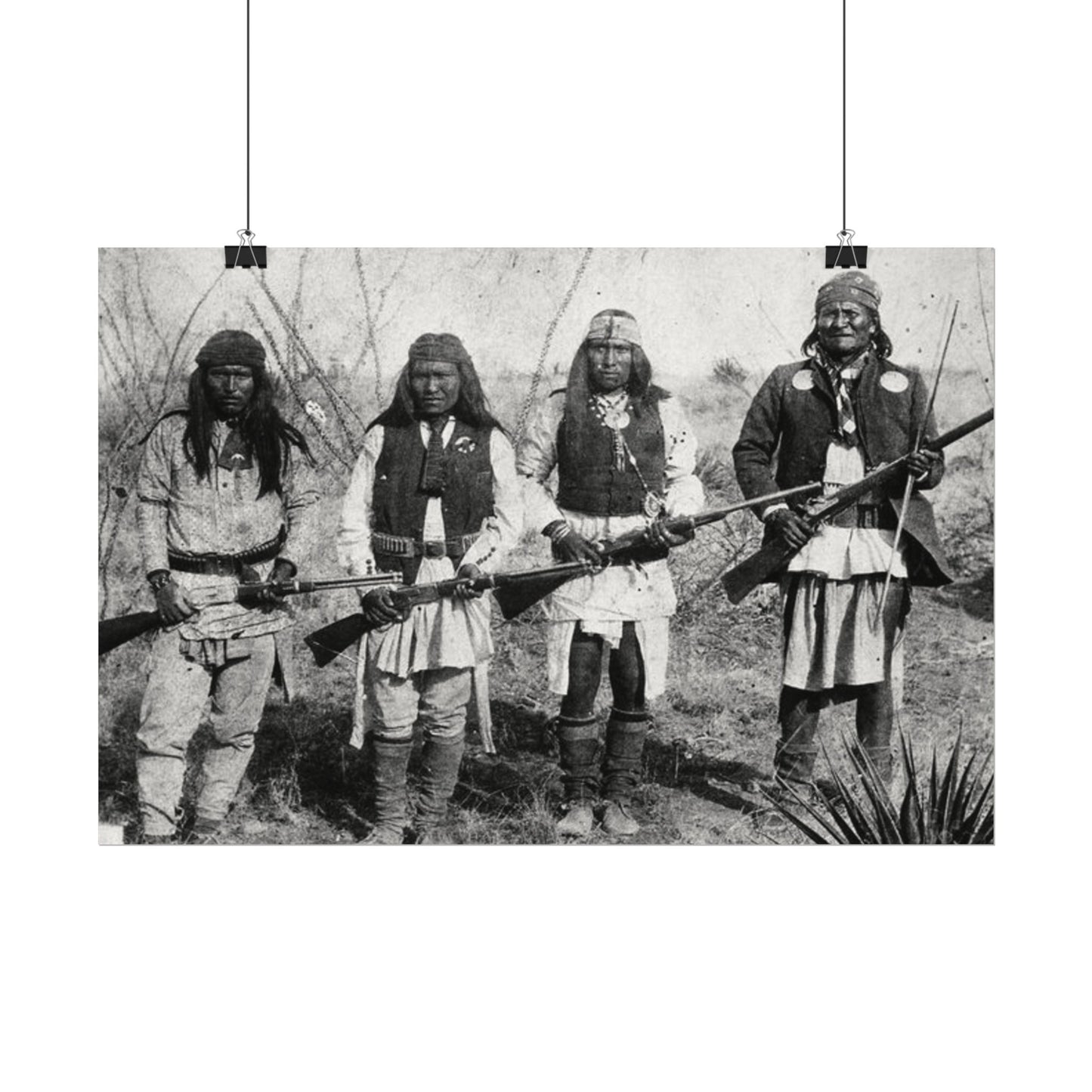 Unspoken Bonds Of Brotherhood– Western Textured Watercolor Matte Posters