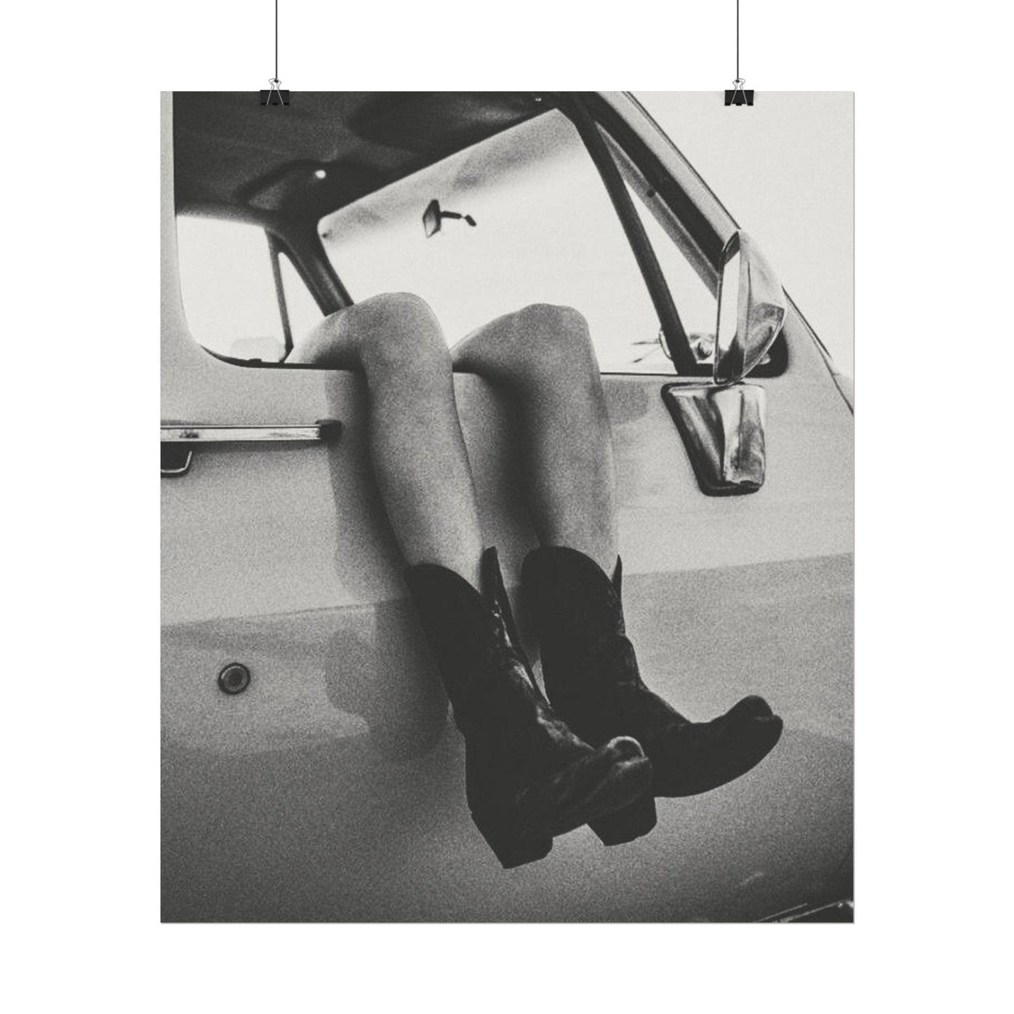 Kick'n Off The Dust— Saddle Up Western Textured Watercolor Matte Posters