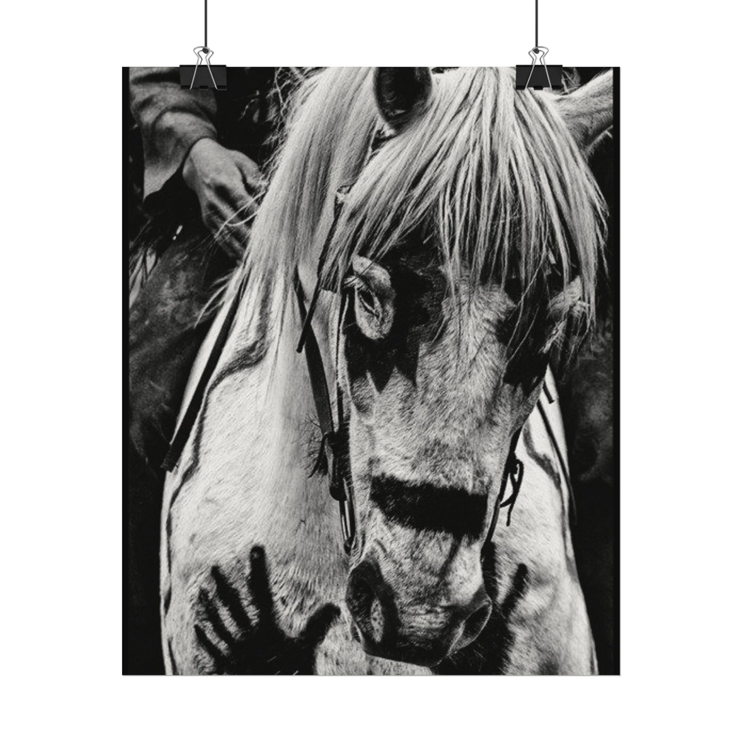 Storm Walker– Western Textured Watercolor Matte Posters