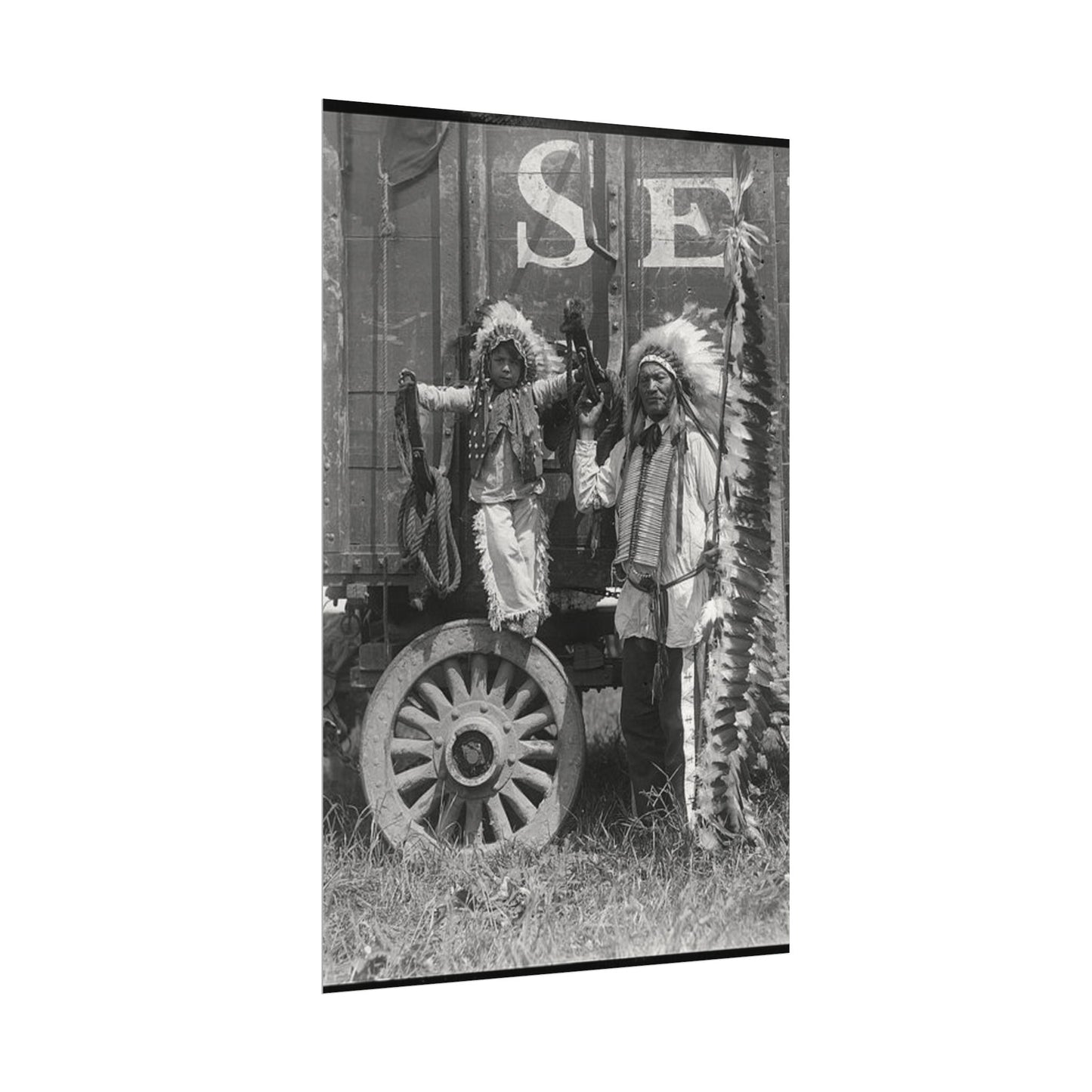 Small Hamds Big Spirit – Western Textured Watercolor Matte Posters