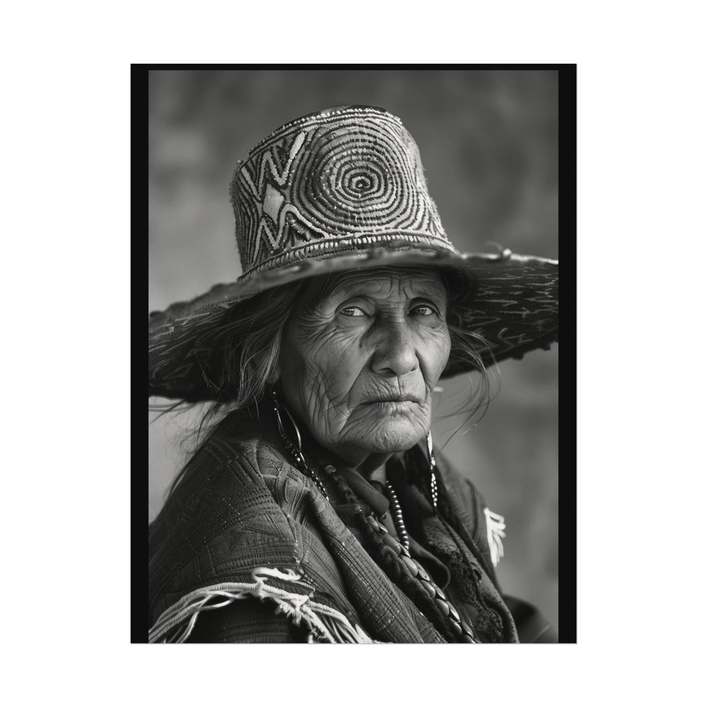 Eyes Of The Ancestors – Western Textured Watercolor Matte Posters