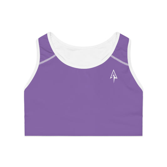 Arrow Ridge Light Purple Stylish Sports Bra for Active Women, Workout Top, Gym Essential, Fitness Apparel, Athleisure Wear, Yoga Gear
