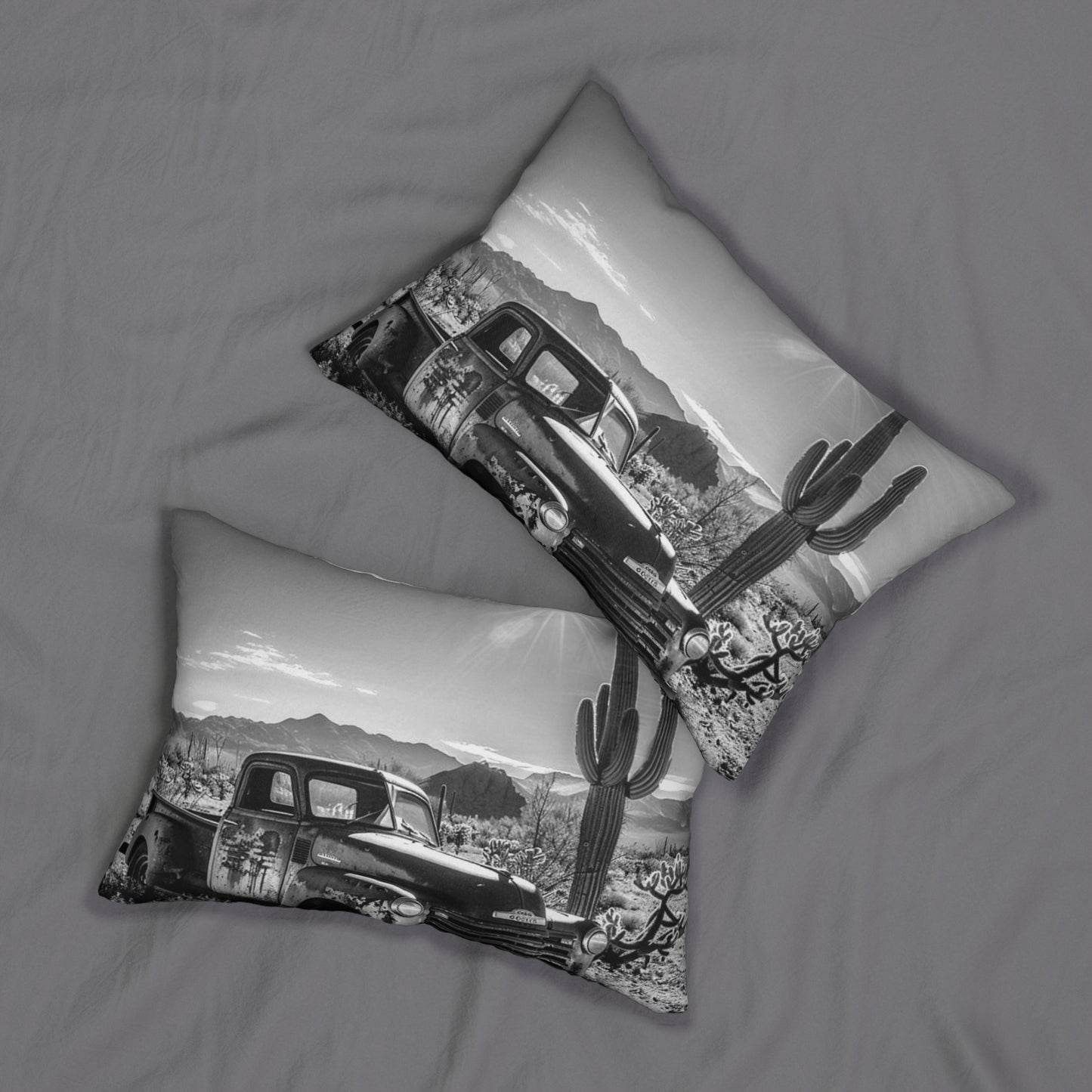 Copy of Rustic Remains Lumbar Pillow, Farmhouse Decor, Cozy Home Accent, Unique Gift for Animal Lovers, Boho Cushion