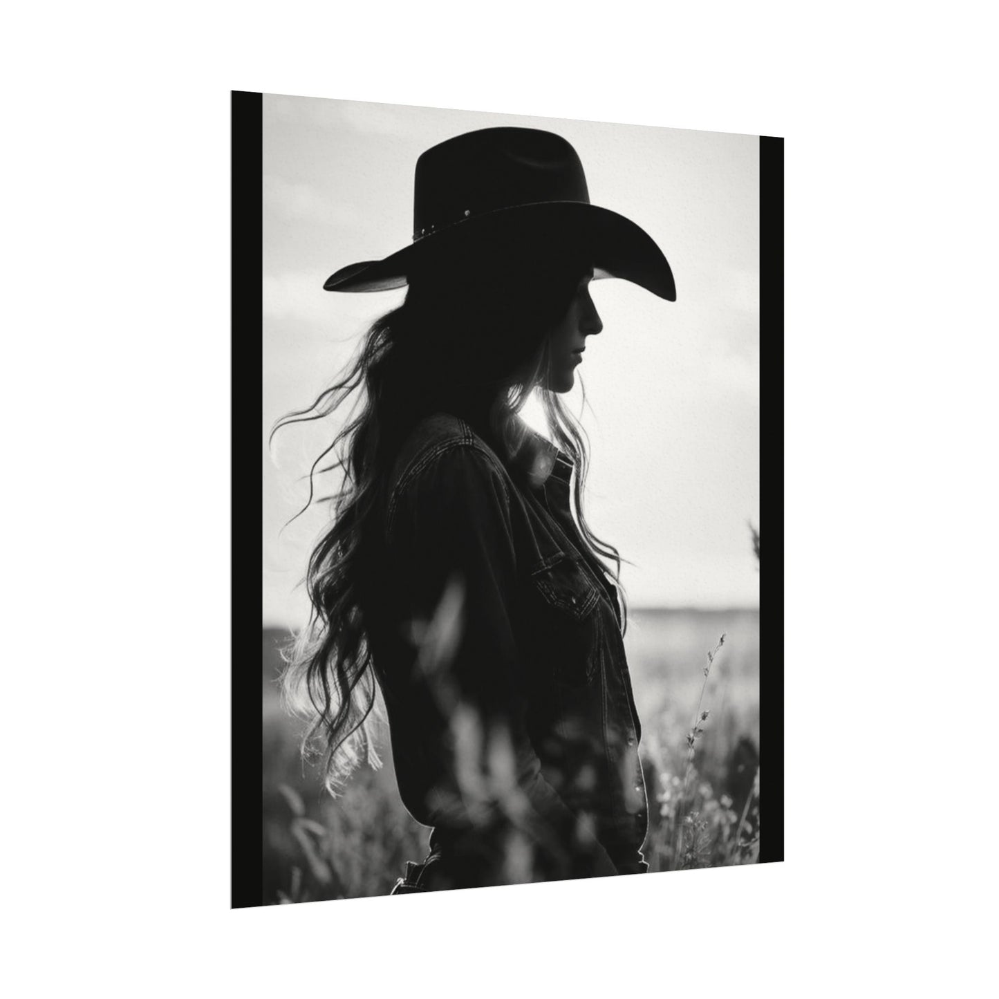 Grace Againest The Grain – Western Textured Watercolor Matte Posters