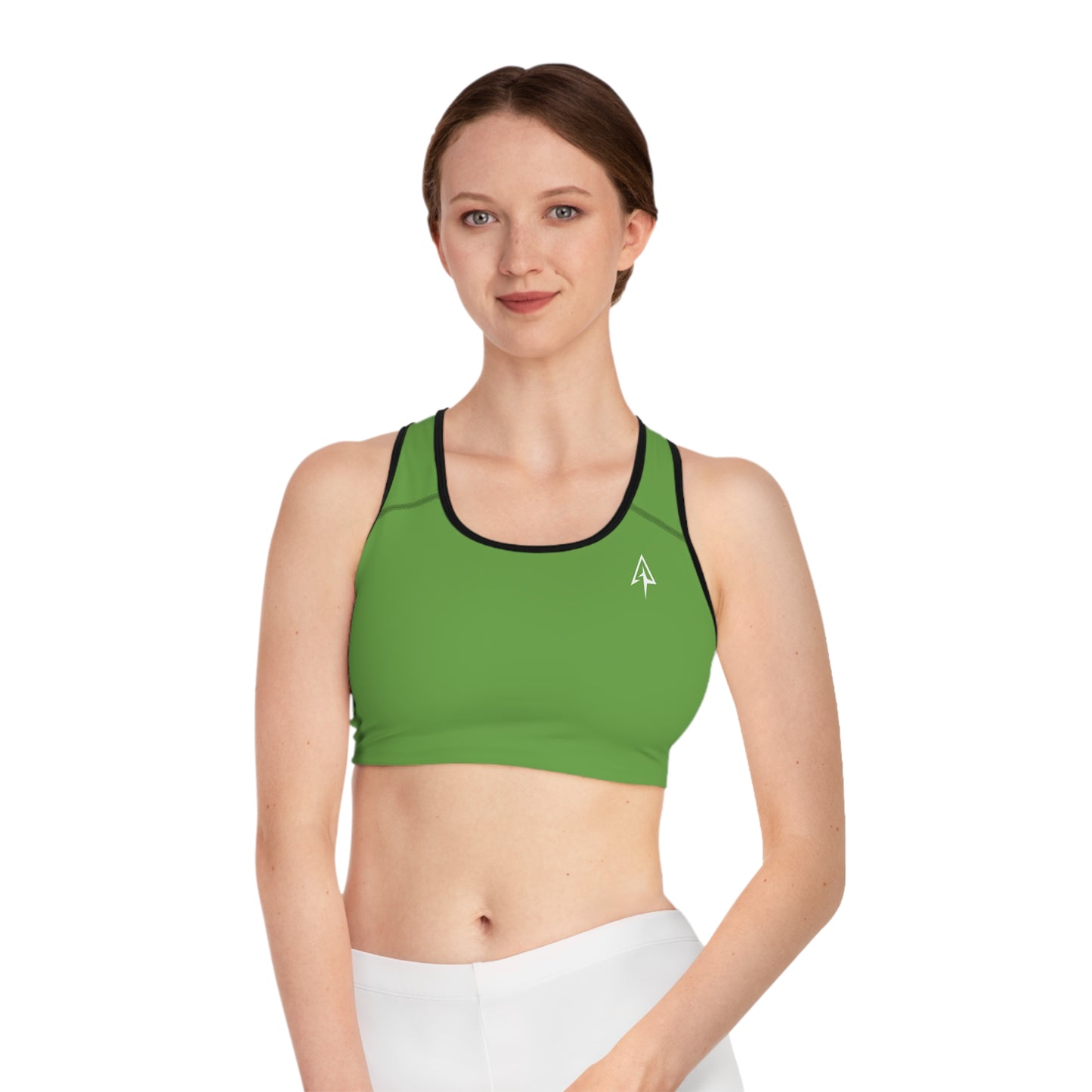 Arrow Ridge Green Stylish Sports Bra for Active Women, Workout Top, Gym Essential, Fitness Apparel, Athleisure Wear, Yoga Gear