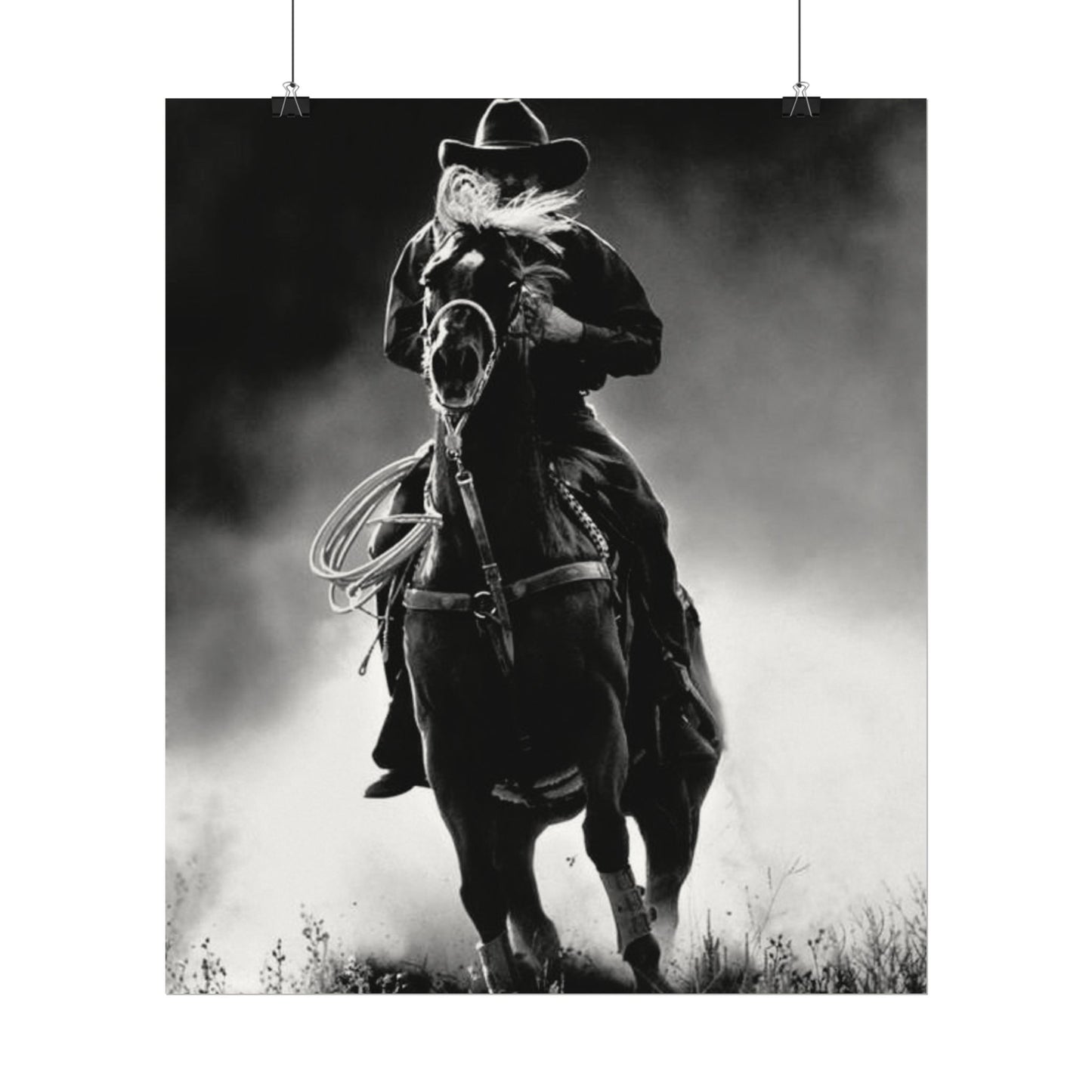 Untamed Dust & Thunder Textured Watercolor Matte Posters