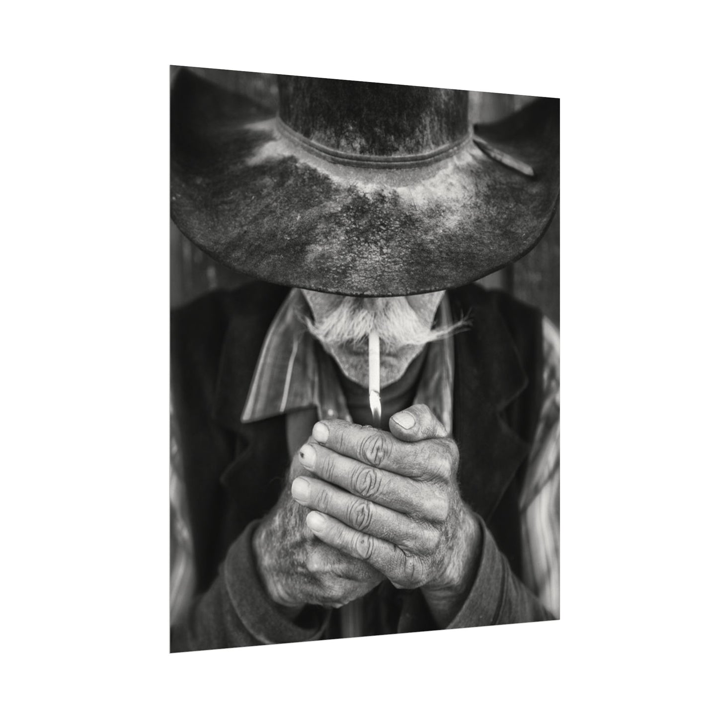 One More Draw – Western Textured Watercolor Matte Posters