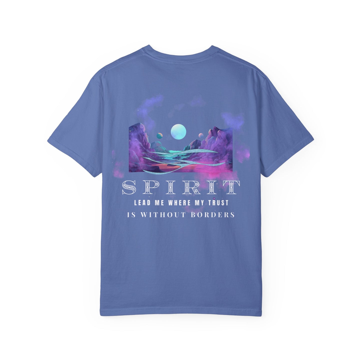 Spirit-Inspired Unisex Garment-Dyed T-shirt, Bohemian Vibes, Spiritual Gift, Meditation Shirt, Astrology Wear, Eco-Friendly Tee
