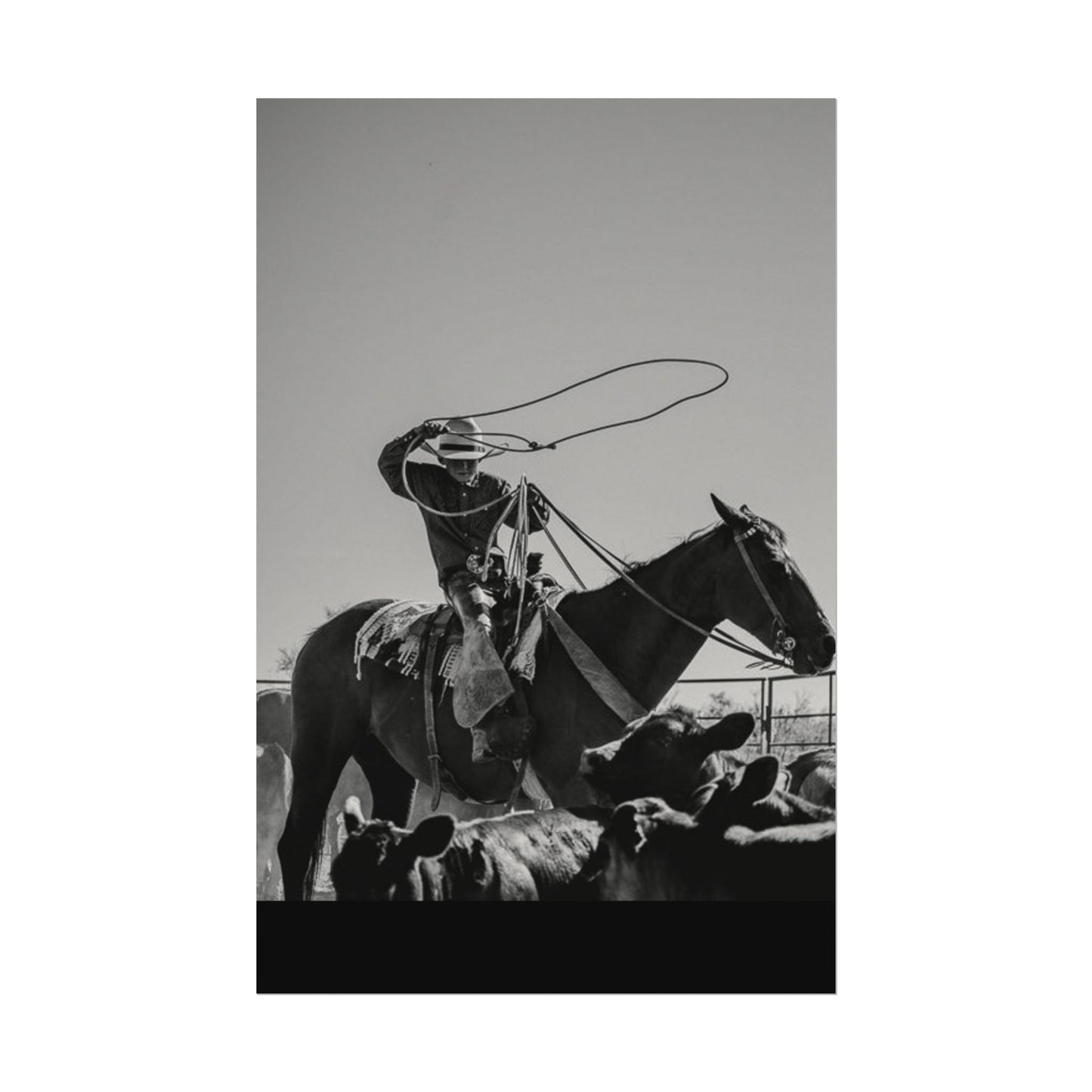 Cowboy Up – Western Textured Watercolor Matte Posters