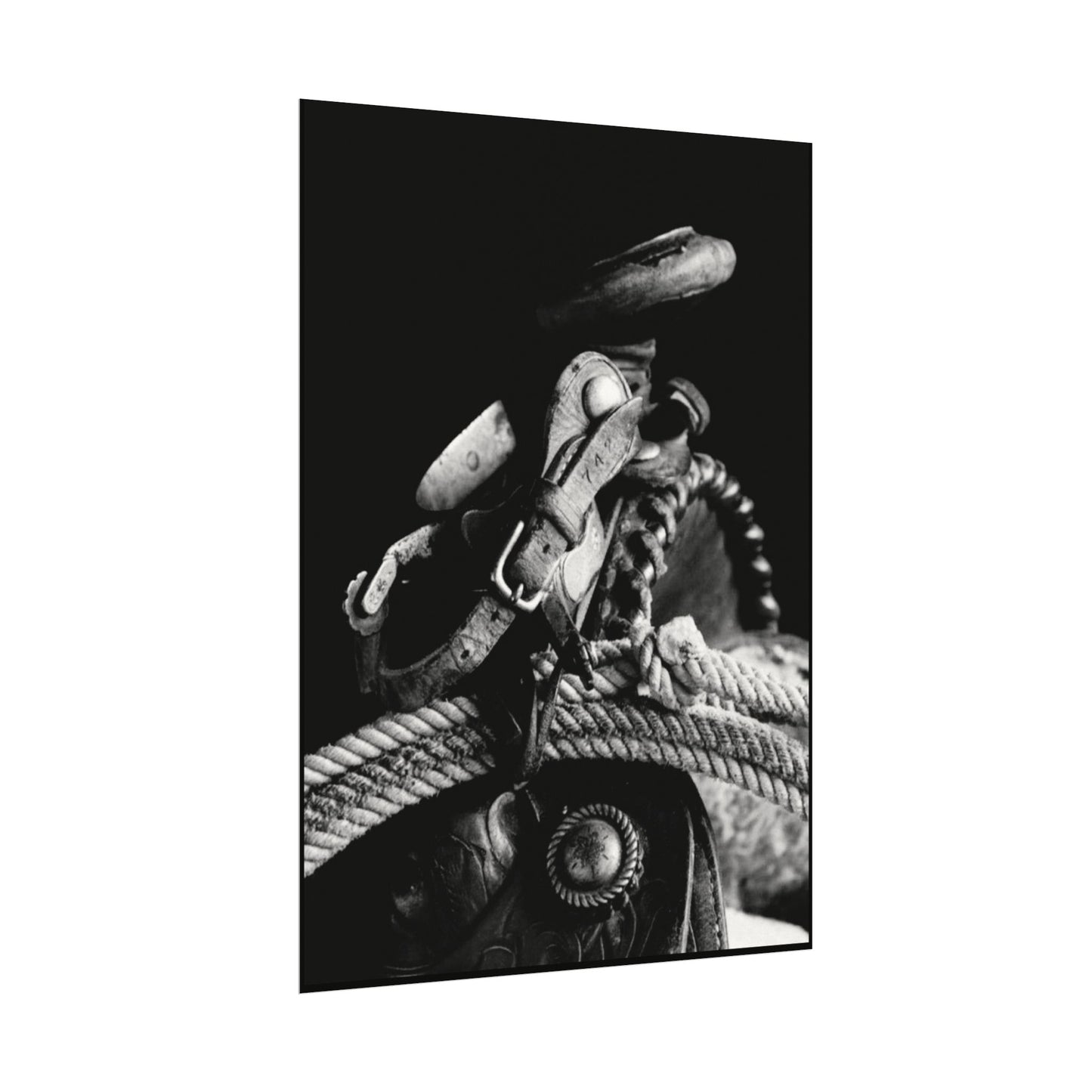 Saddle Up – Western Textured Watercolor Matte Posters