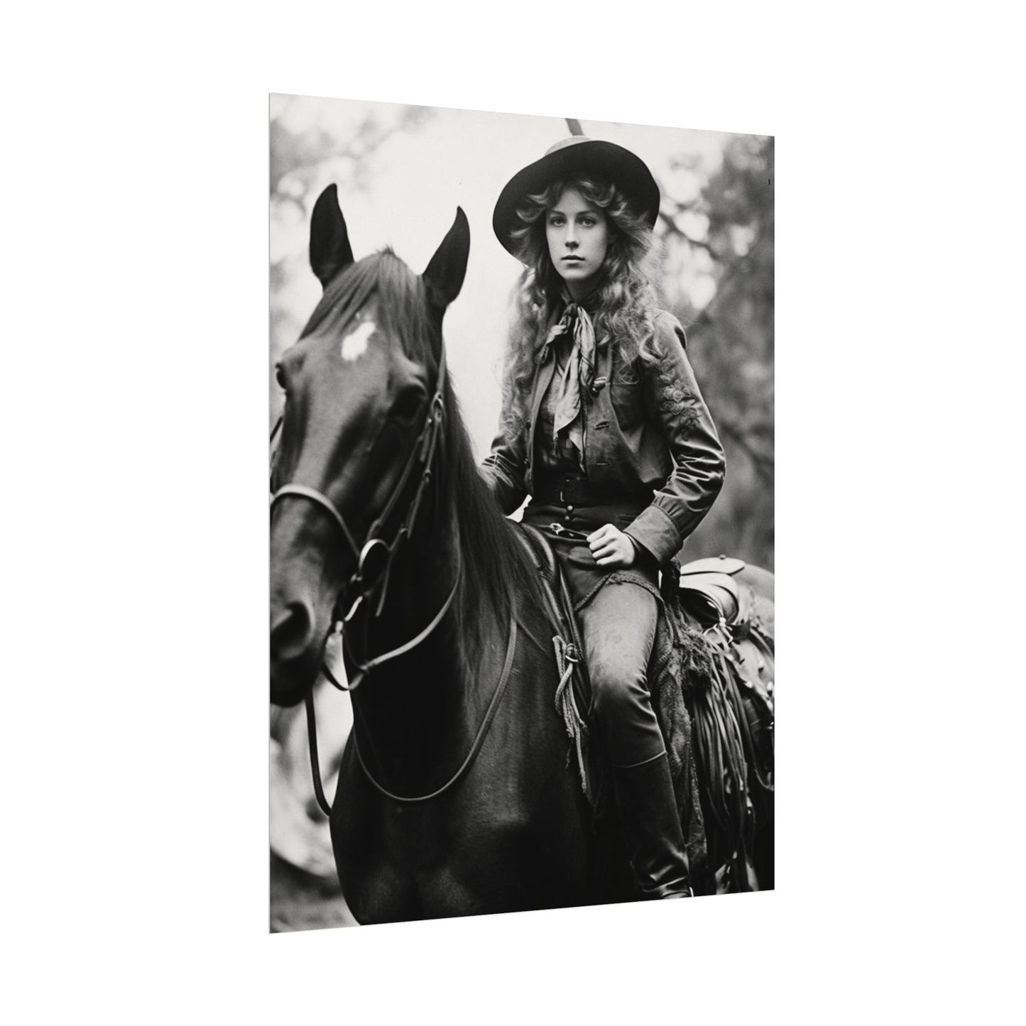 Legacy In Leather & Stone– Western Textured Watercolor Matte Posters