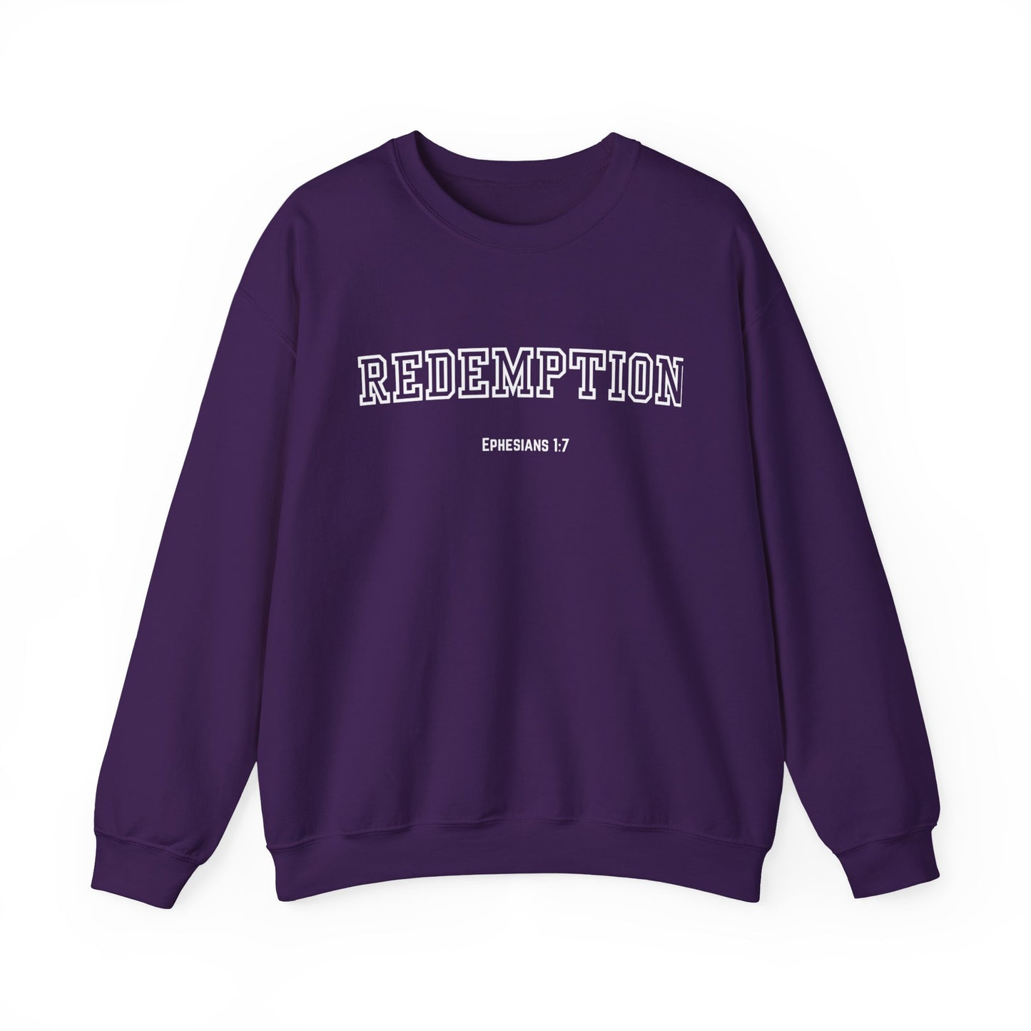 Cozy Redemption Crewneck Sweatshirt - Perfect for Faith-inspired Fashion, Casual Wear, Bible Study, Gift for Friends, Church Events,