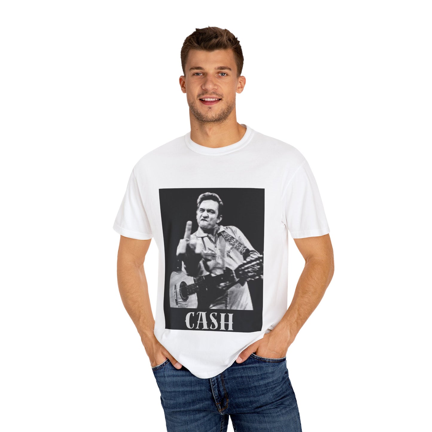 Johnny Cash Graphic T-Shirt, Unisex Vintage Tee, Music Lovers Gift, Retro Band Shirt, Festival Outfit, Casual Wear