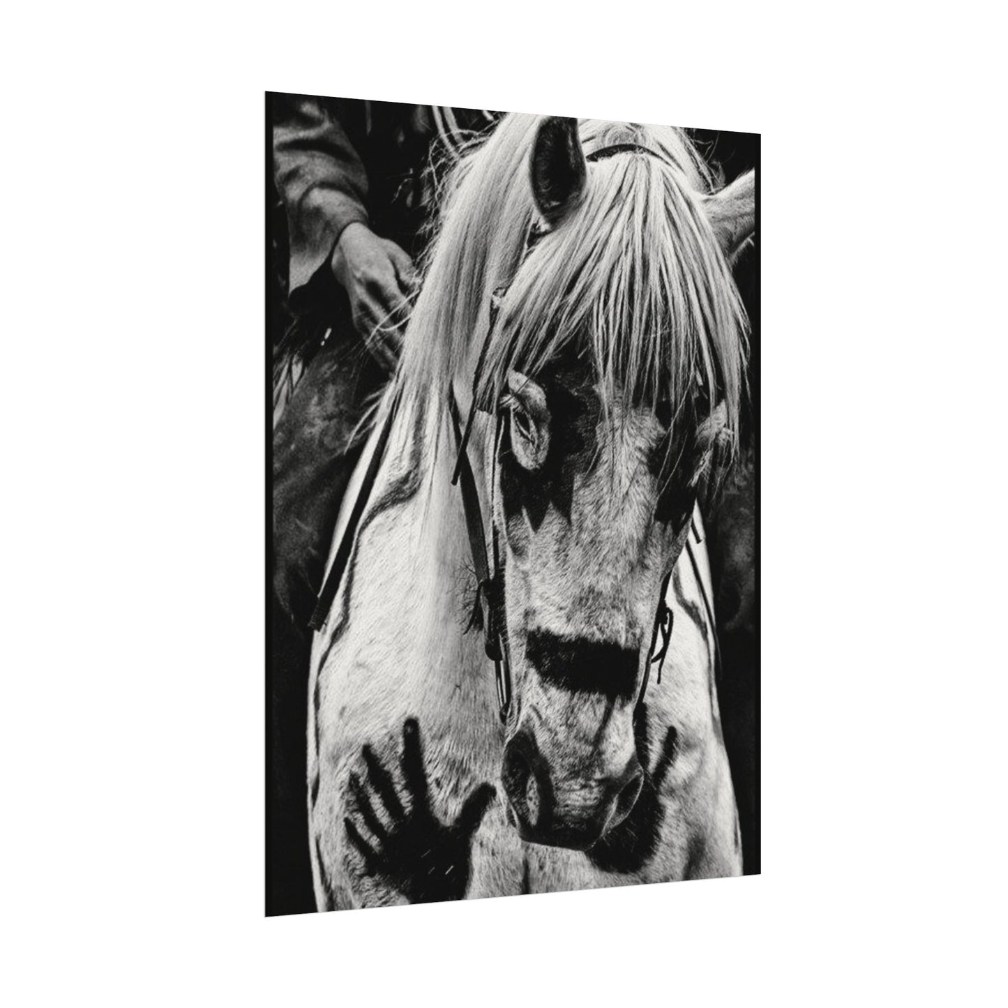 Storm Walker– Western Textured Watercolor Matte Posters