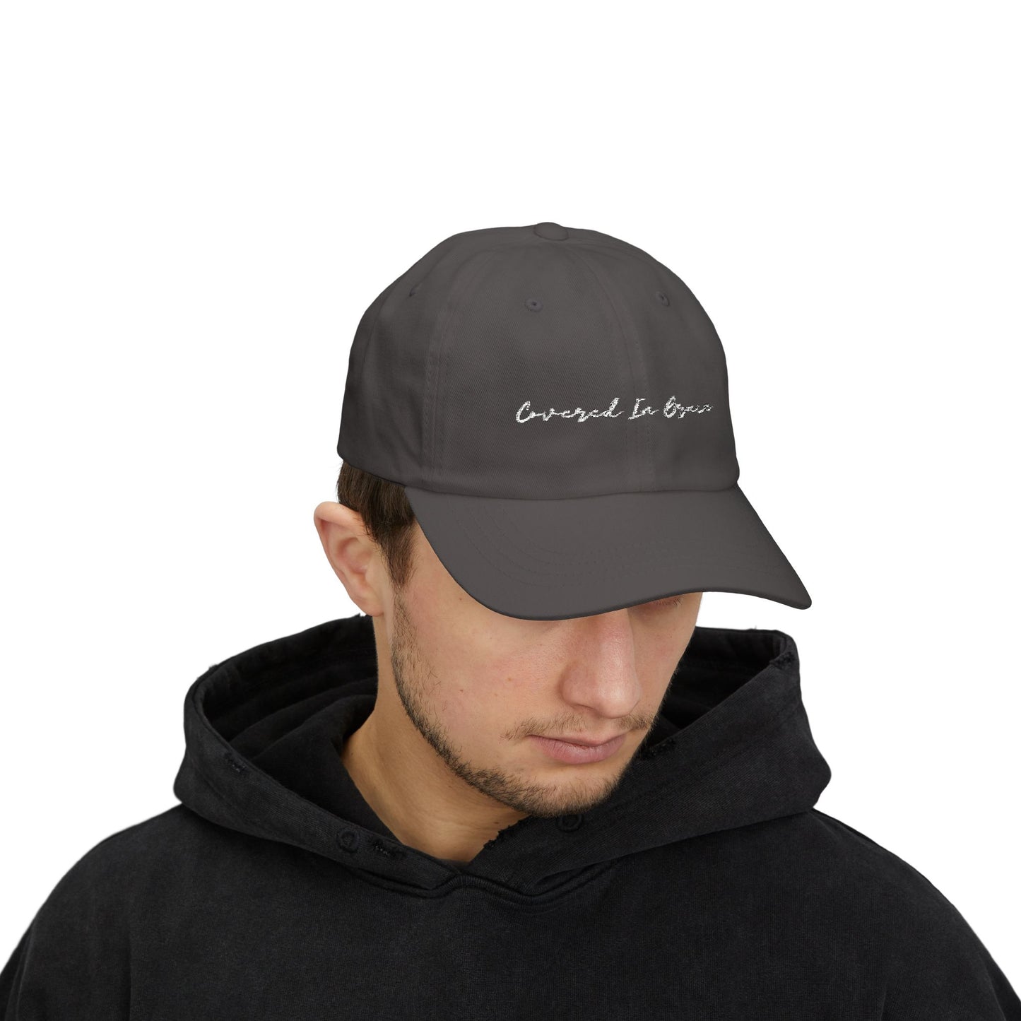 Covered In Grace Spiritual Dad Cap, Christian, Power by Jesus Cap, Casual Hat for Men, Everyday Wear, Perfect Gift for Everyone, God is Love
