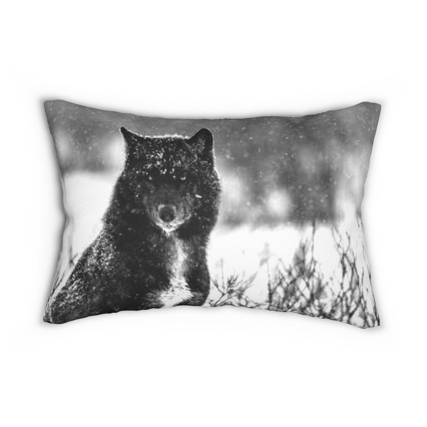 2 in 1 Warriors Pose & Pack Leader Lumbar Pillow, Farmhouse Decor, Cozy Home Accent, Unique Gift for Animal Lovers, Boho Cushion