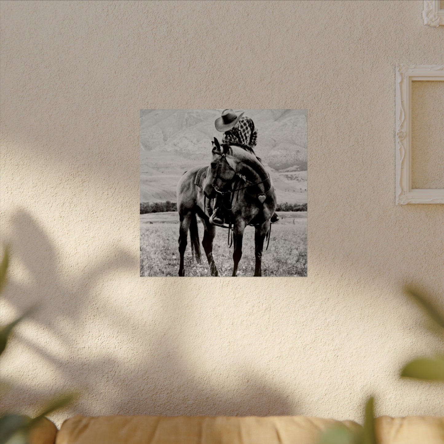 Love In The Saddle – Western Textured Watercolor Matte Posters