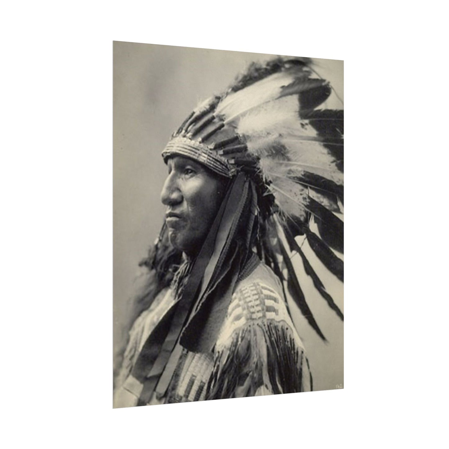 Black Rock Sioux – Western Textured Watercolor Matte Posters