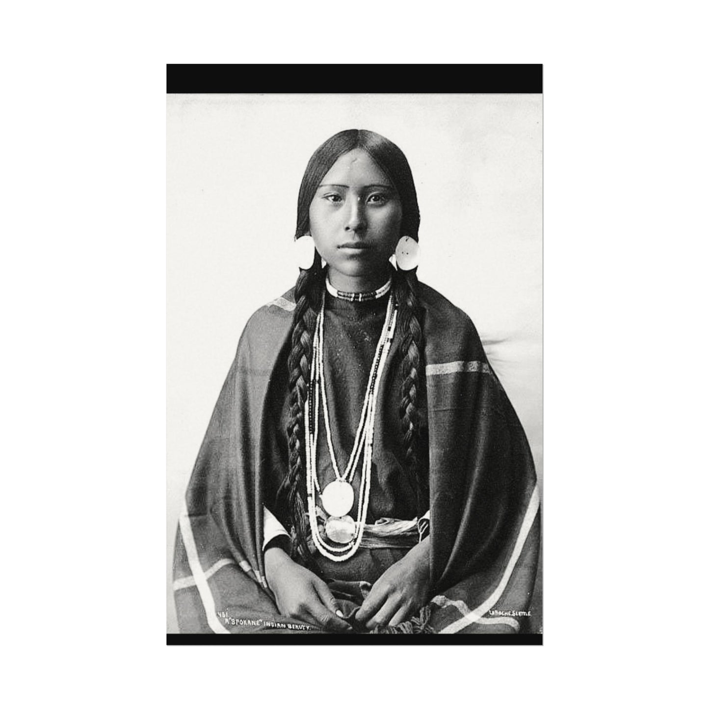 1915 Spokane Beauty – Western Textured Watercolor Matte Posters