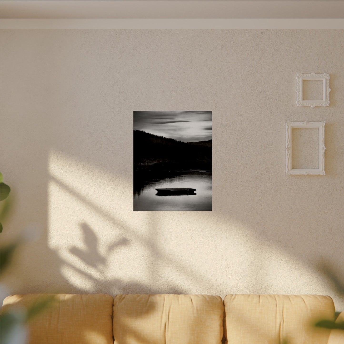 He Leads Me Beside Still Waters – Western Textured Watercolor Matte Posters