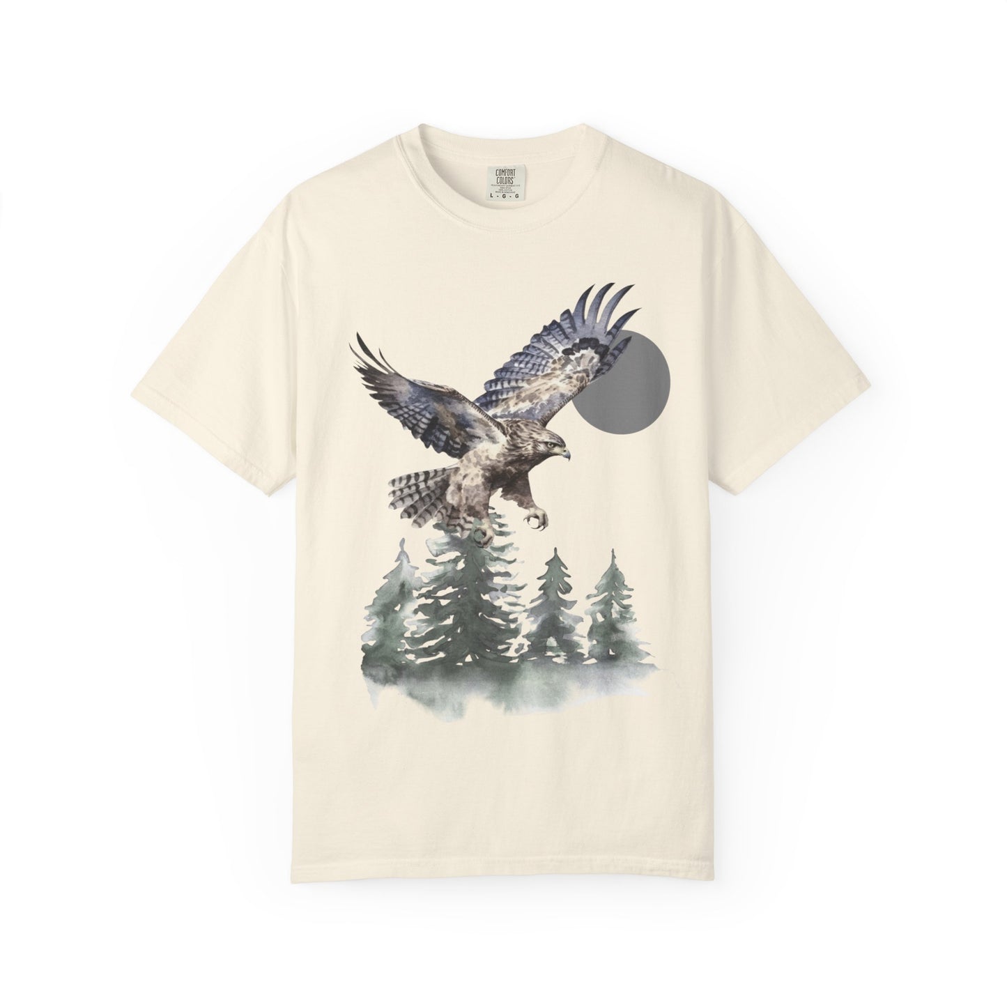 Flying High Wildlife Adventure Tee Unisex Garment-Dyed T-shirt, Boho Nature Tee, Camping Shirt, Adventure Apparel, Gift for Wilderness Lovers