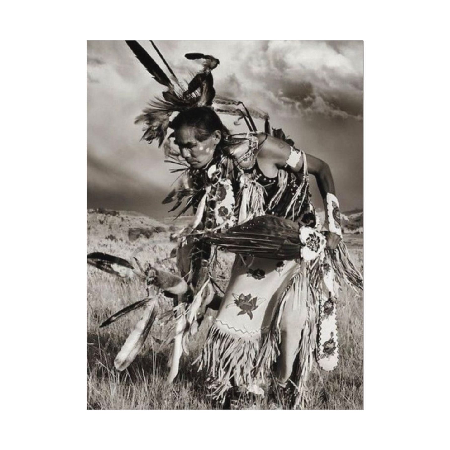 The Dancing Spirit – Western Textured Watercolor Matte Posters