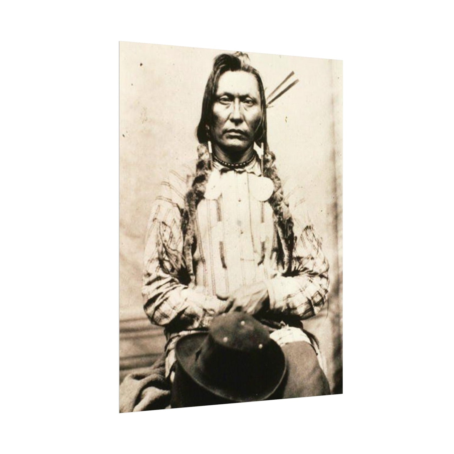 Shadow Warrior – Western Textured Watercolor Matte Posters