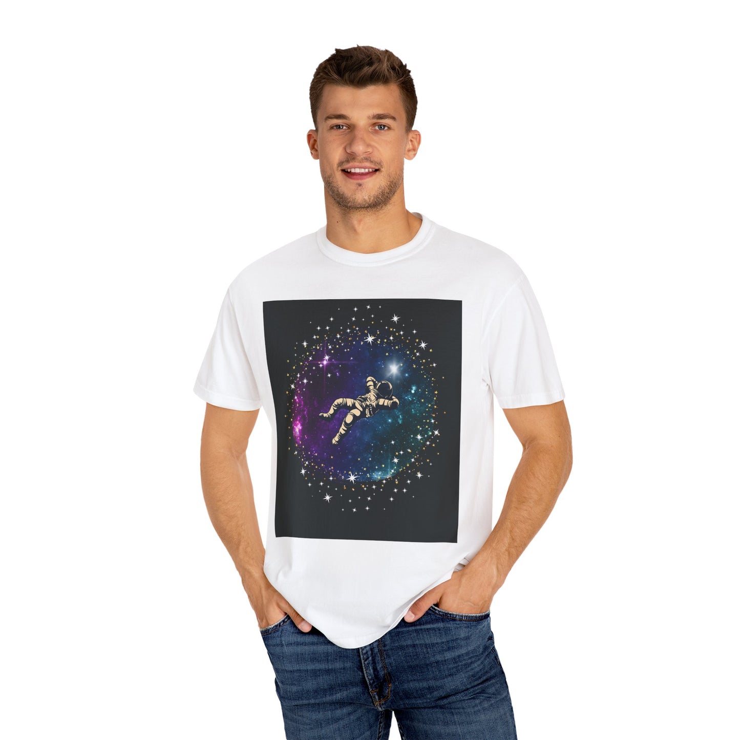 No Gravity Astronaut Graphic T-Shirt, Space Lover Tee, Unisex Casual Wear, Gift for Astronomy Enthusiasts, Cool Space Art Shirt