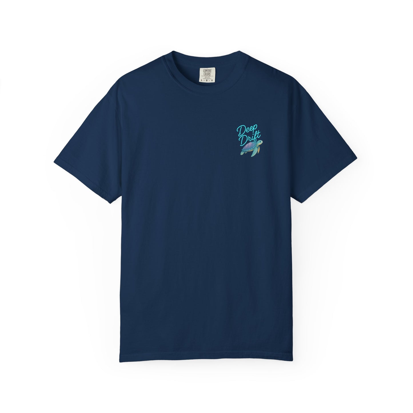 Turtle Deep Drift T-shirt, Hooked Horizon Co, Angler Gifts