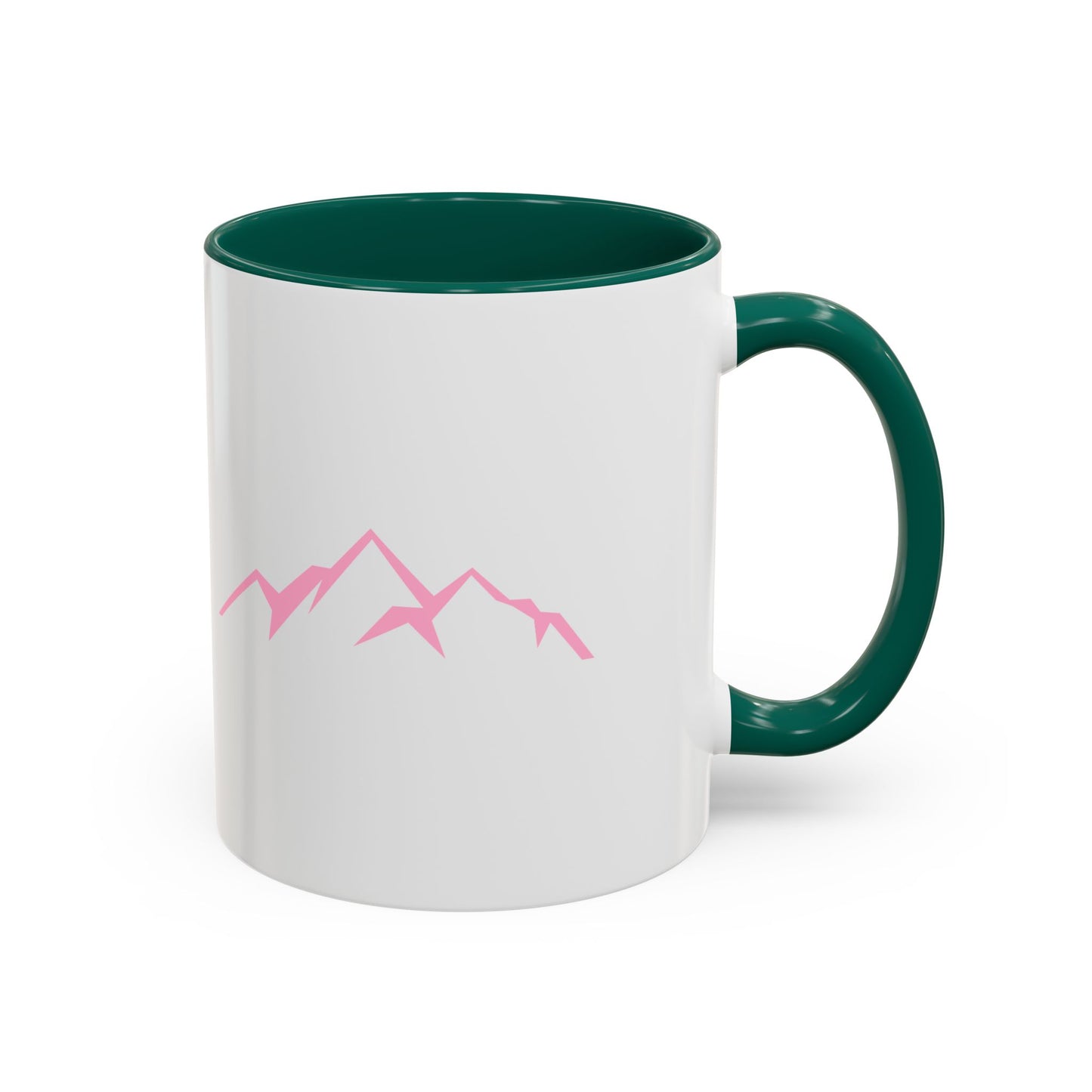 Mountain Vibes Mug | Colorful Coffee Mug | Artistic Drinkware | Gift for Nature Lovers | Hiking, Adventure, Pink Mountains