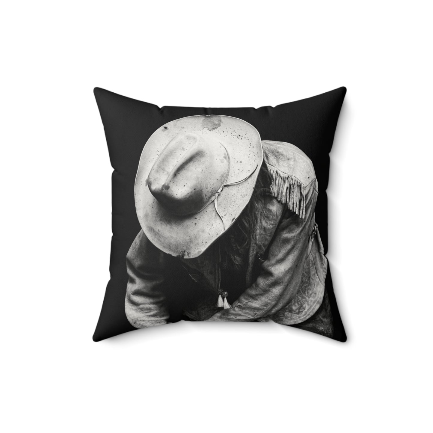 2 In 1 Cowboy Mix Up Faux Suede Pillow, Cozy Home Decor, Motivational Cushion, Bohemian Bedroom Accessory, Unique Gift Idea