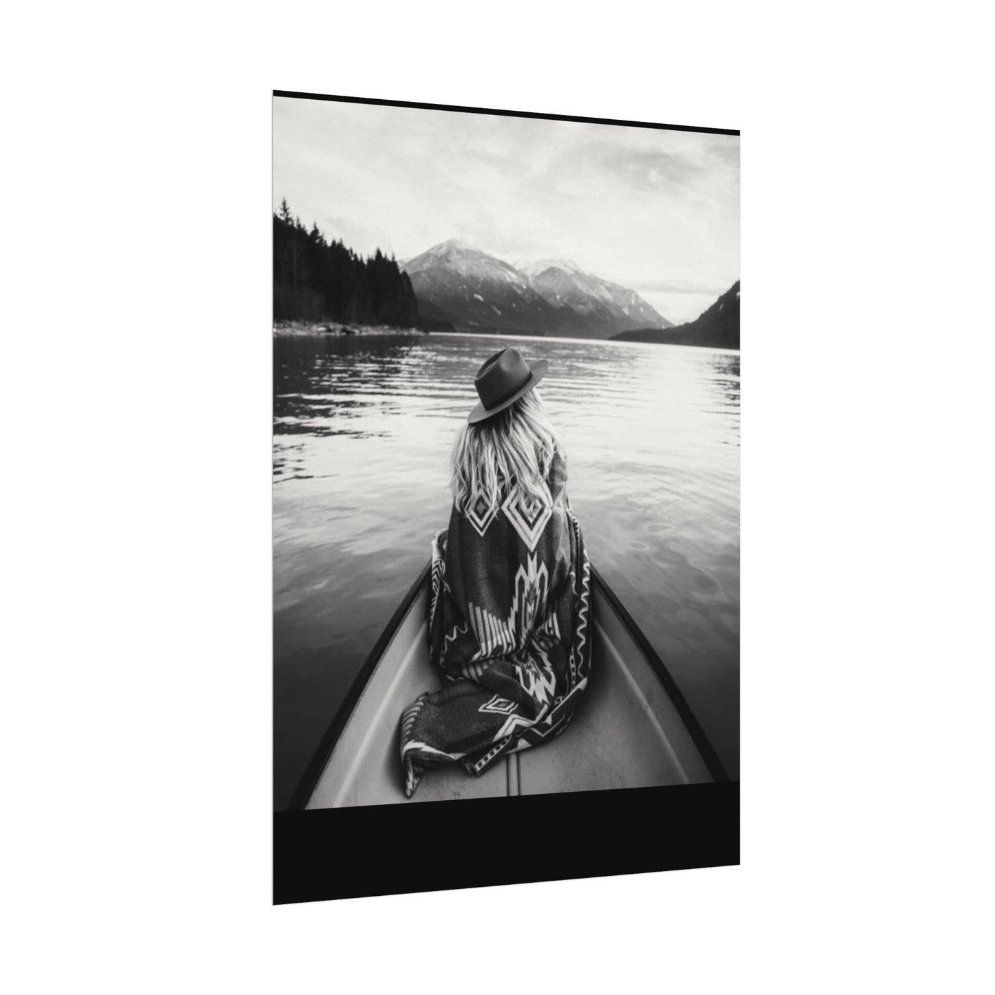 He Leads Me Beside Still Waters – Western Textured Watercolor Matte Posters