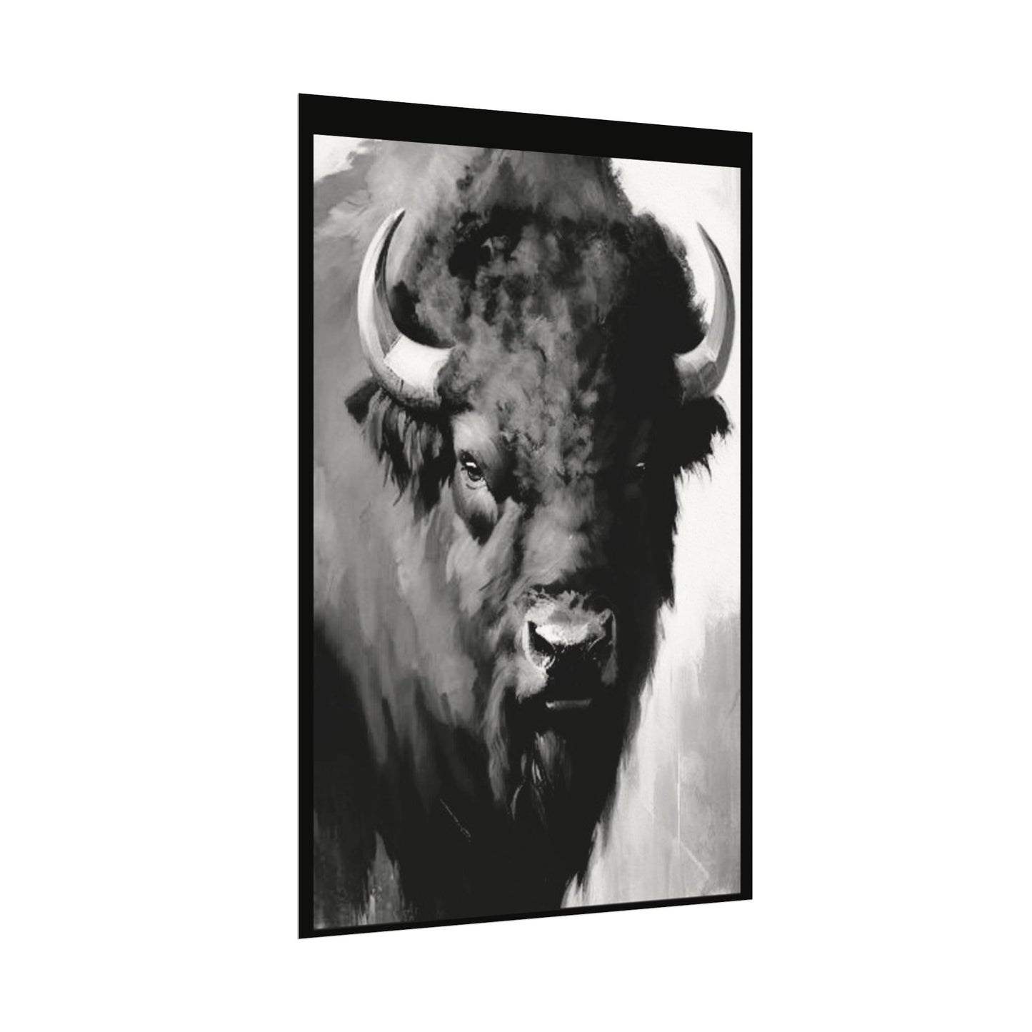 Buffalo Ridge – Western Textured Watercolor Matte Posters