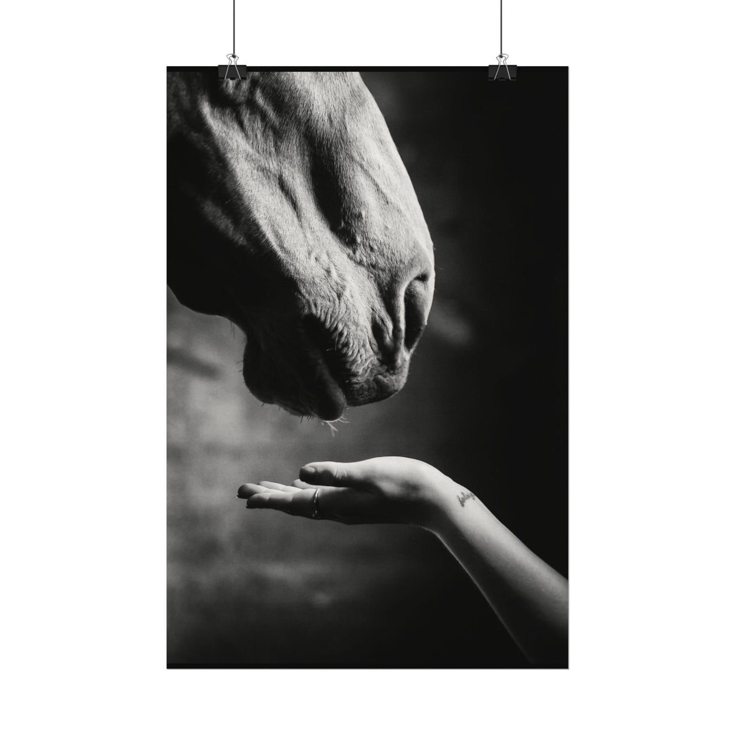 Whisper of Trust— The Unspoken Bond Textured Watercolor Matte Posters