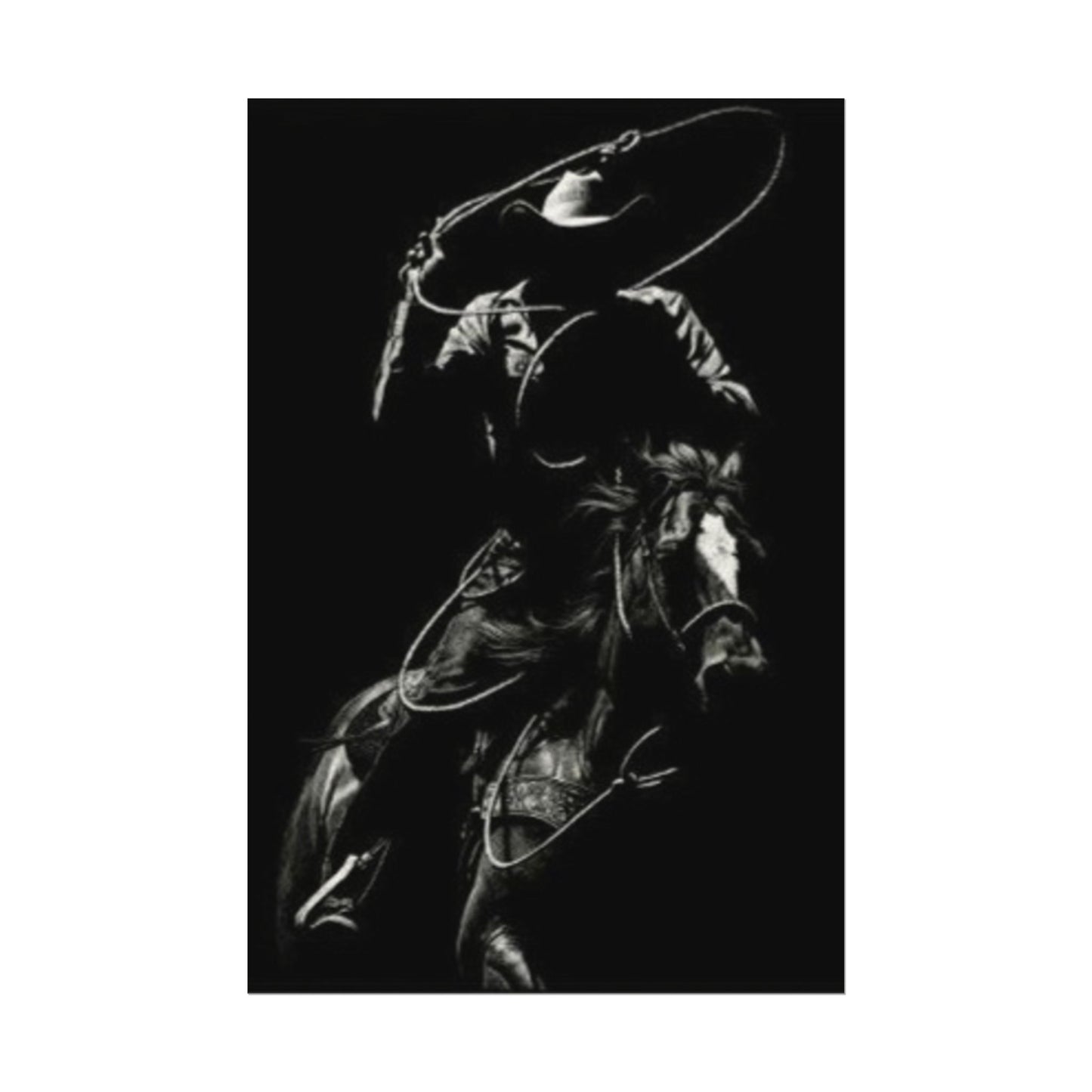 The Ropers Mark – Western Textured Watercolor Matte Posters