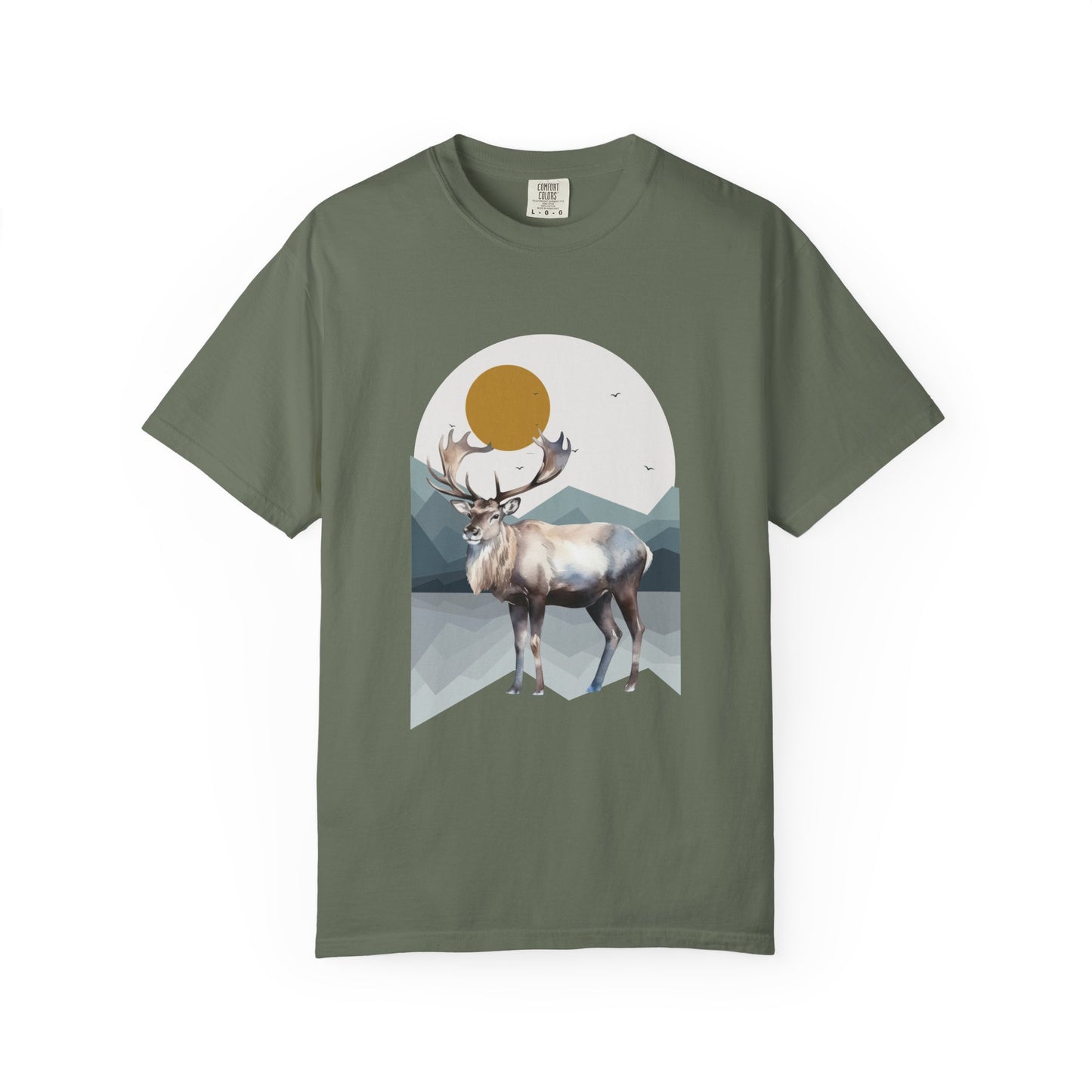 Wildlife Adventure Tee Unisex Garment-Dyed T-shirt, Boho Nature Tee, Camping Shirt, Adventure Apparel, Gift for Wilderness Lovers