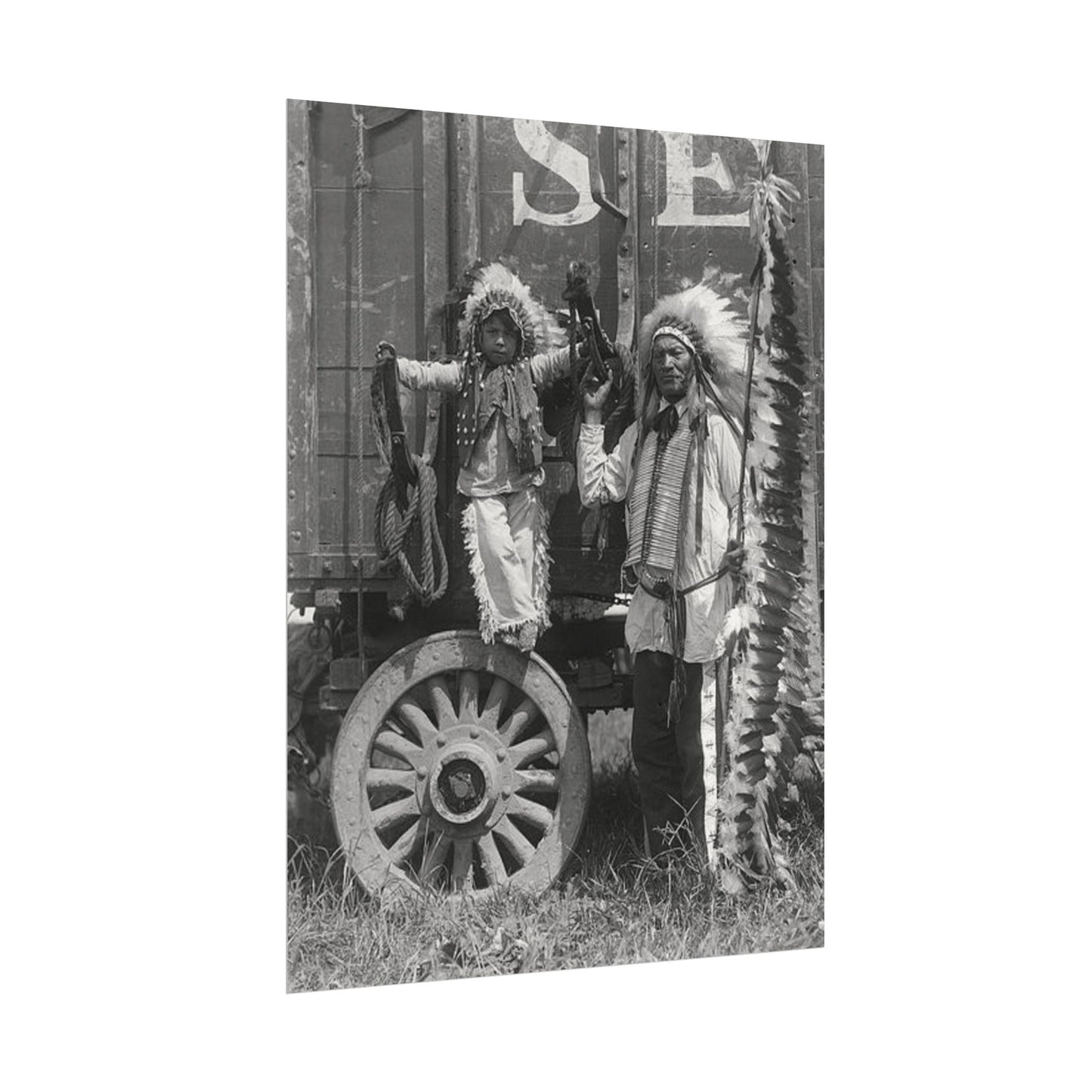 Small Hamds Big Spirit – Western Textured Watercolor Matte Posters