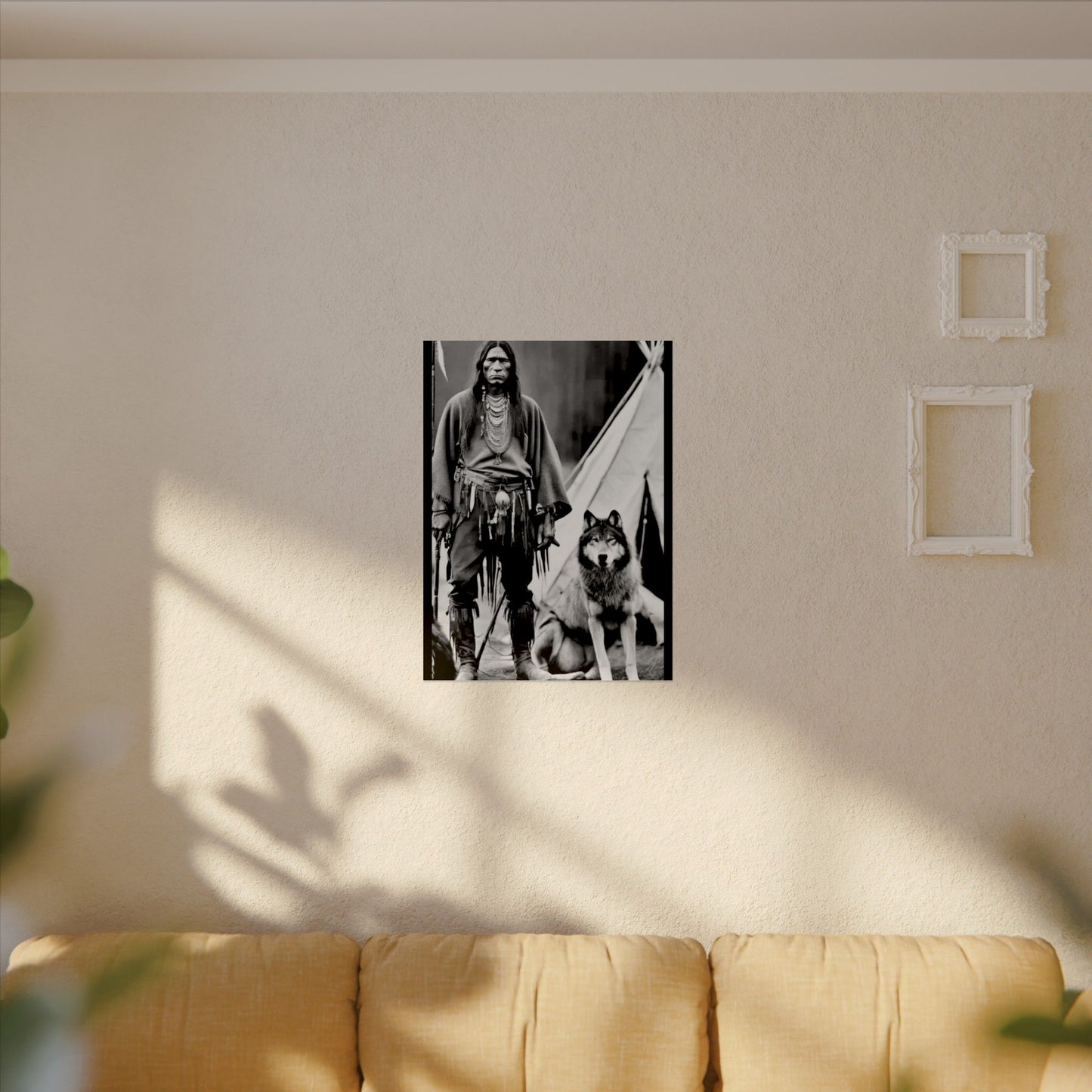 Mans Best Friend – Western Textured Watercolor Matte Posters