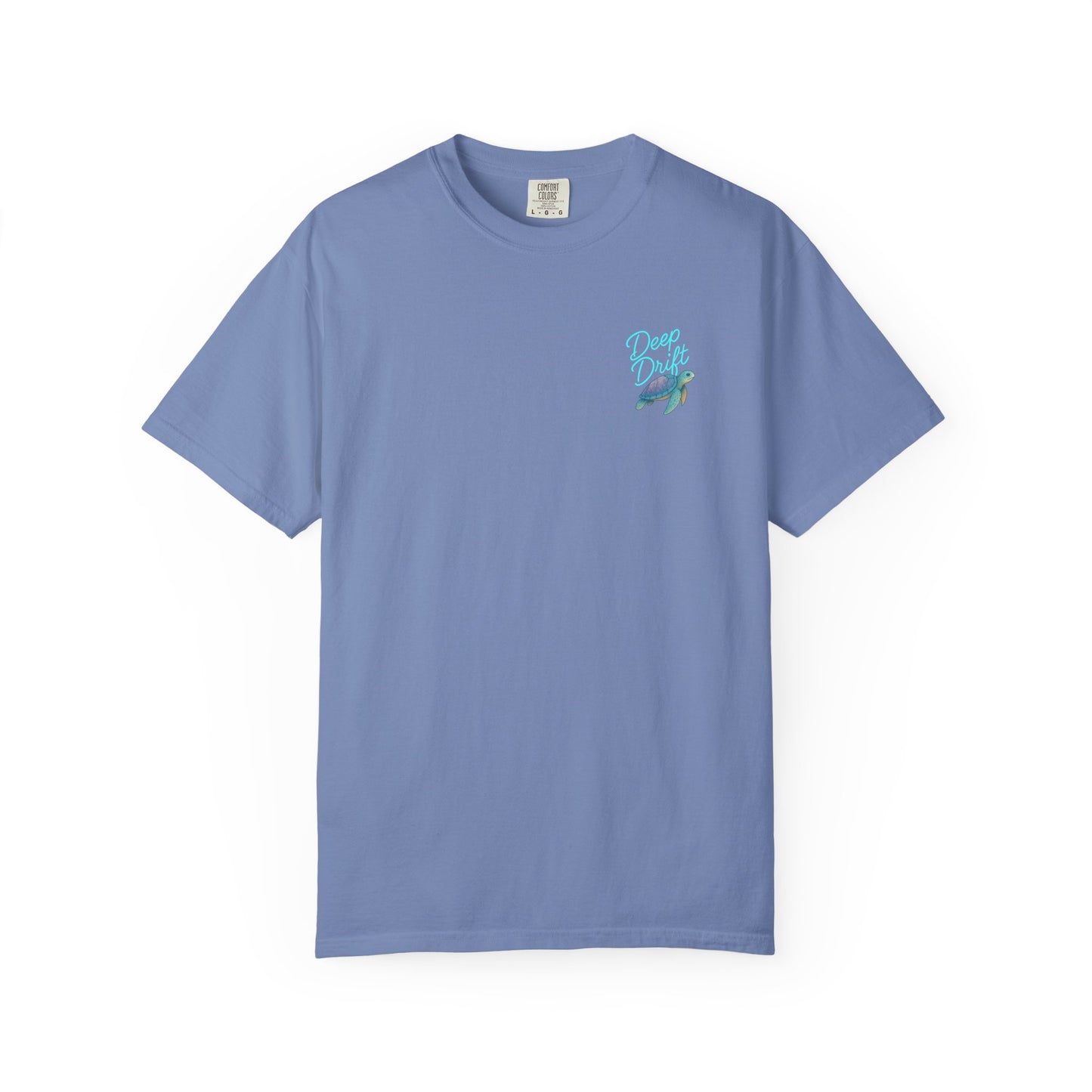 Turtle Deep Drift T-shirt, Hooked Horizon Co, Angler Gifts