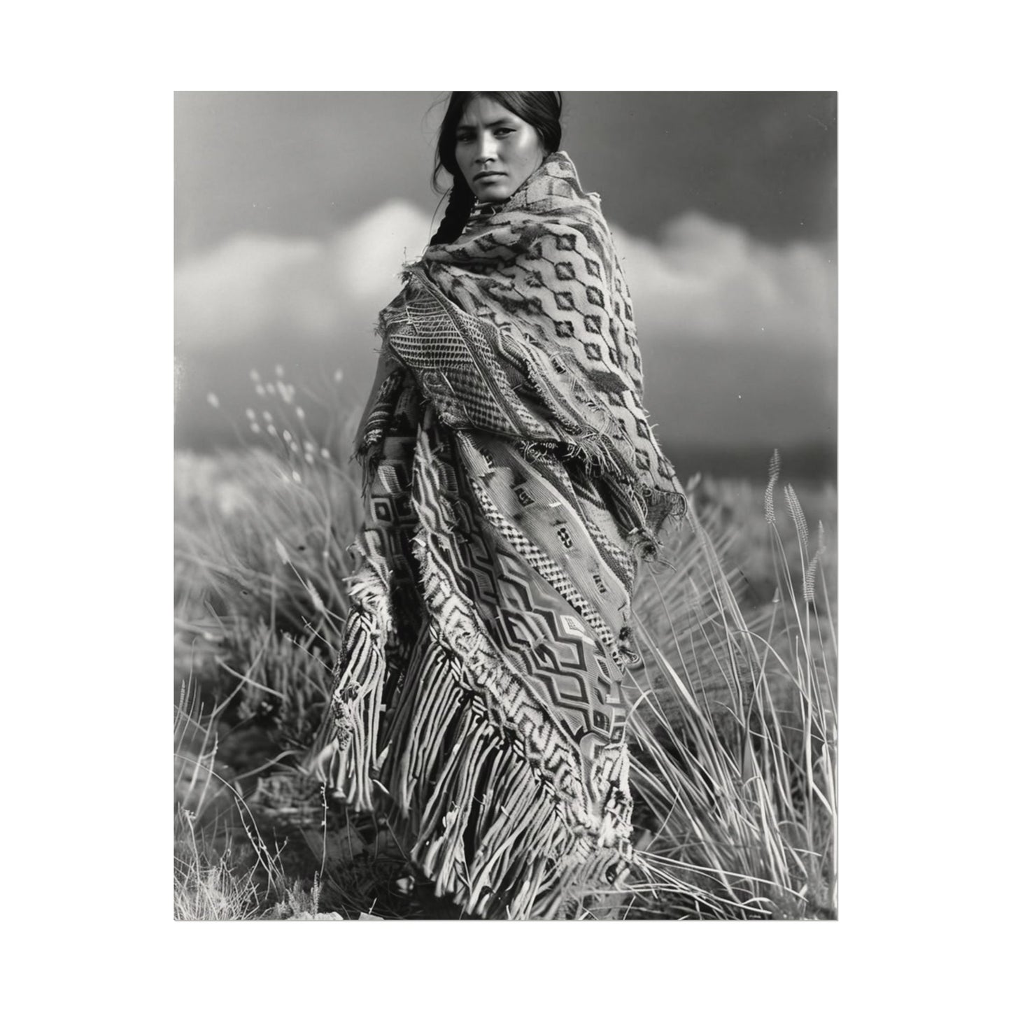 The Wind Calls Her By Name – Western Textured Watercolor Matte Posters