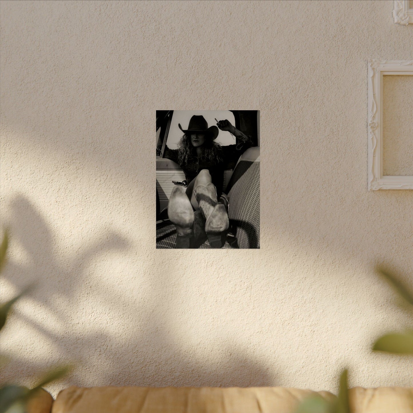 Whiskey Kissed Trouble – Western Textured Watercolor Matte Posters