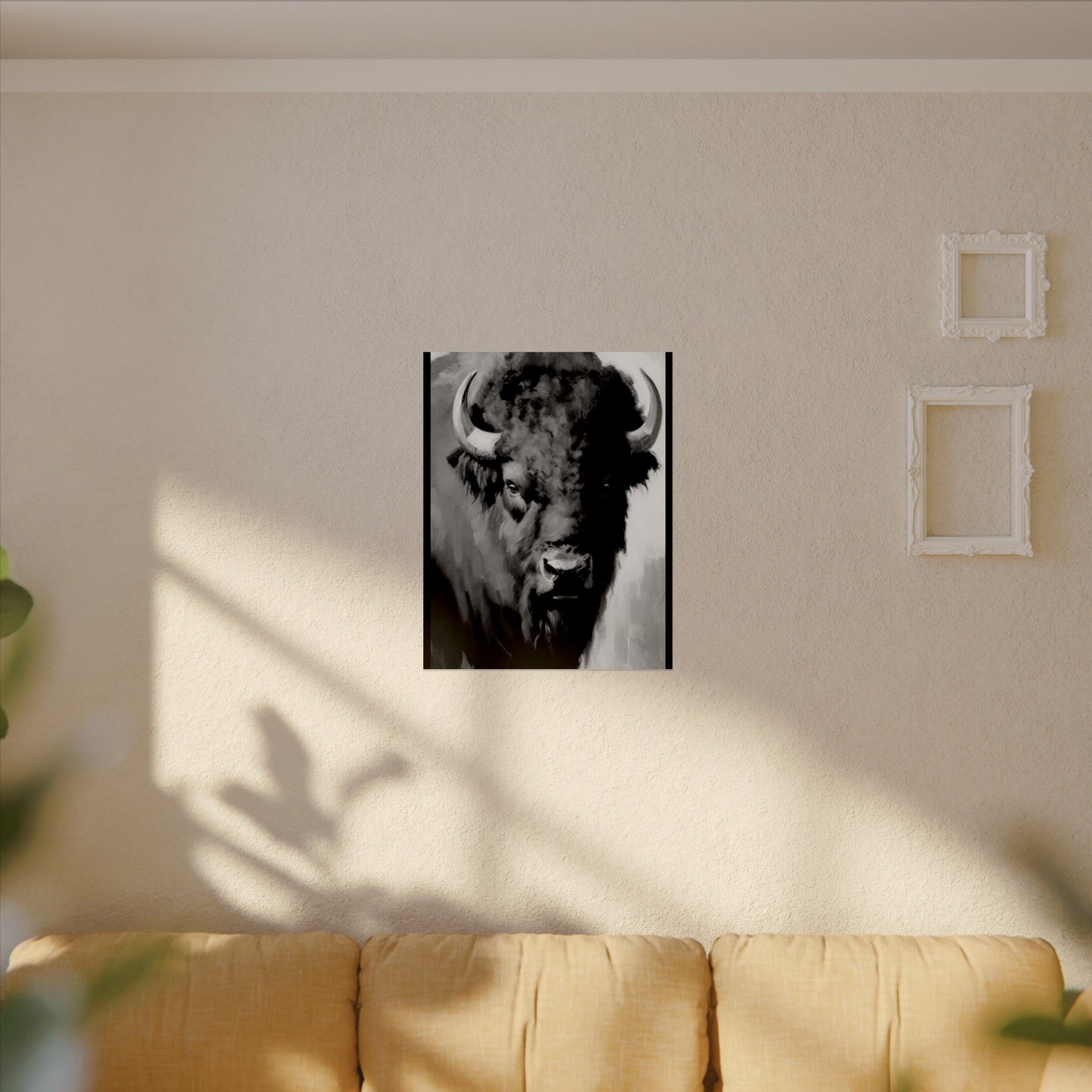 Buffalo Ridge – Western Textured Watercolor Matte Posters