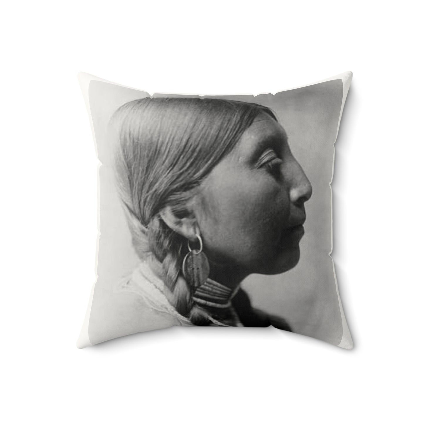 Sacred Reflections Faux Suede Square Pillow