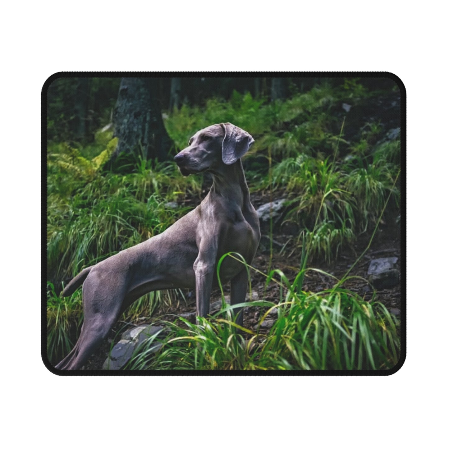 Grey Ghost Green Pastures Non-Slip Gaming Mouse Pad, Computer Accessories, Gamer Gift, Desk Decor, Unique Mouse Mat, Animal Lover Gift