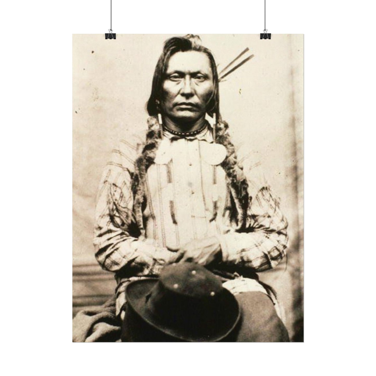 Shadow Warrior – Western Textured Watercolor Matte Posters