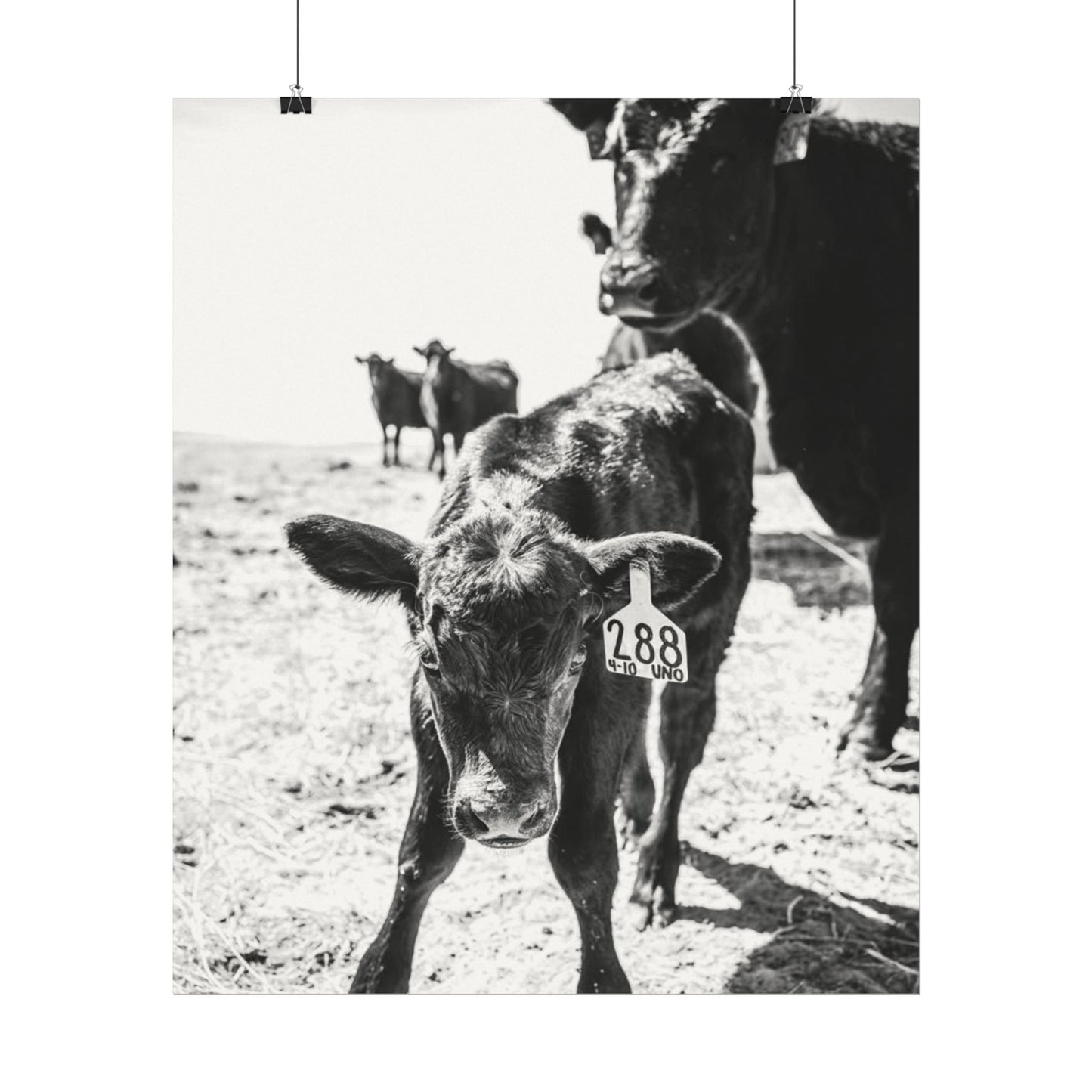 The Standing Legacy – Western Textured Watercolor Matte Posters