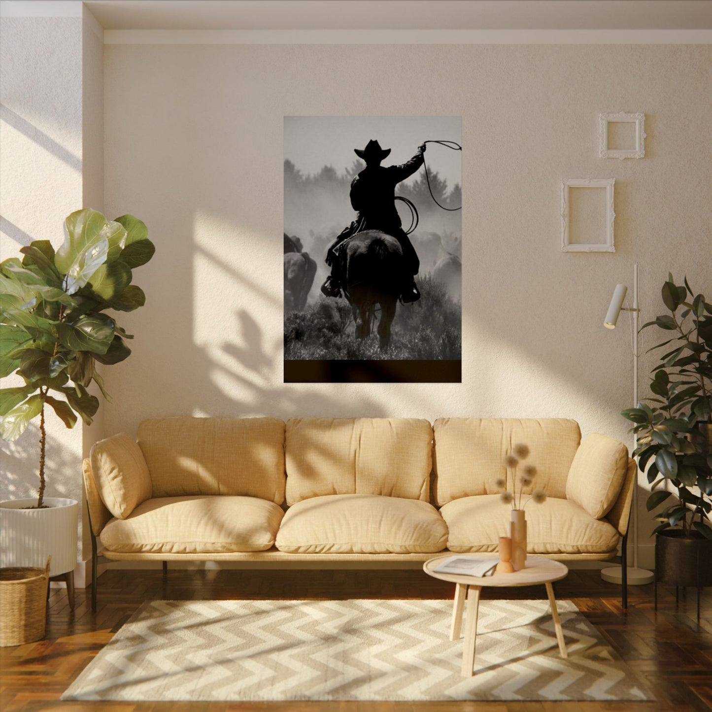 Bones Of The West  – Western Textured Watercolor Matte Posters