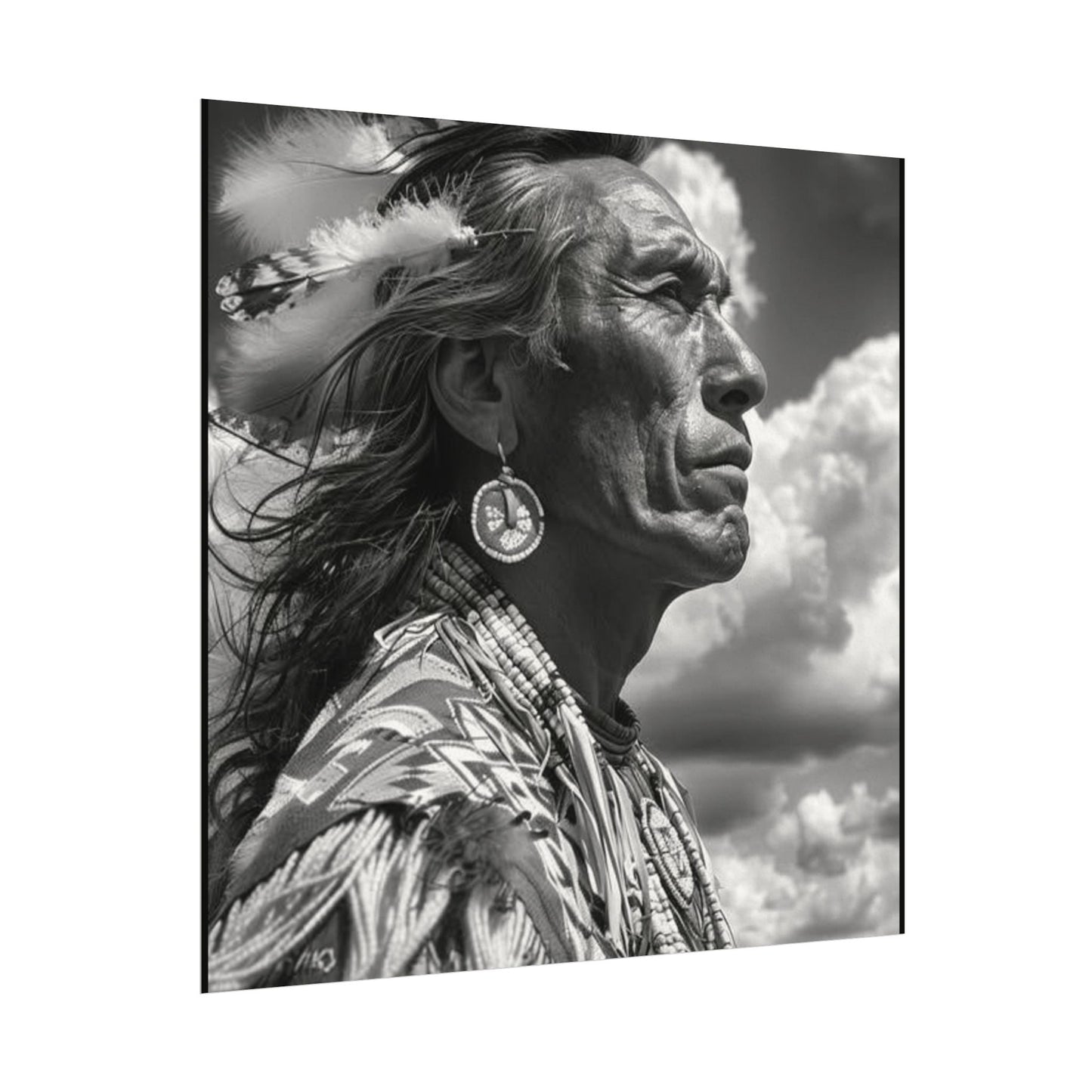 The Ancestral Winds Are Calling  – Western Textured Watercolor Matte Posters