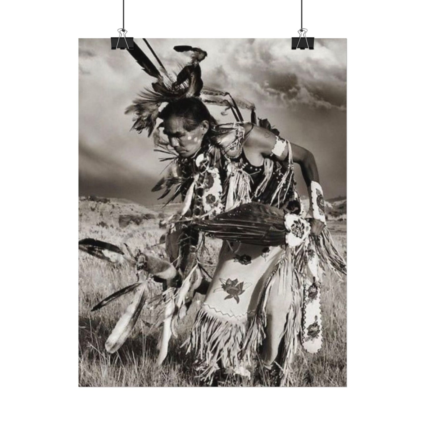 The Dancing Spirit – Western Textured Watercolor Matte Posters