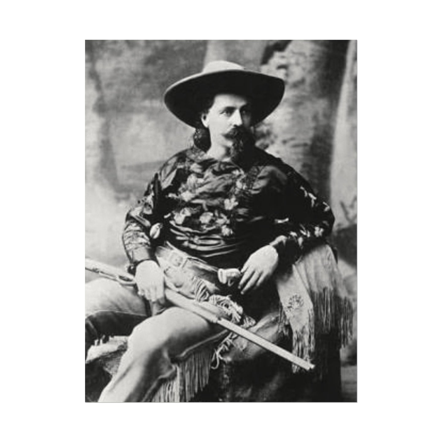 Wild Bill – Western Textured Watercolor Matte Posters